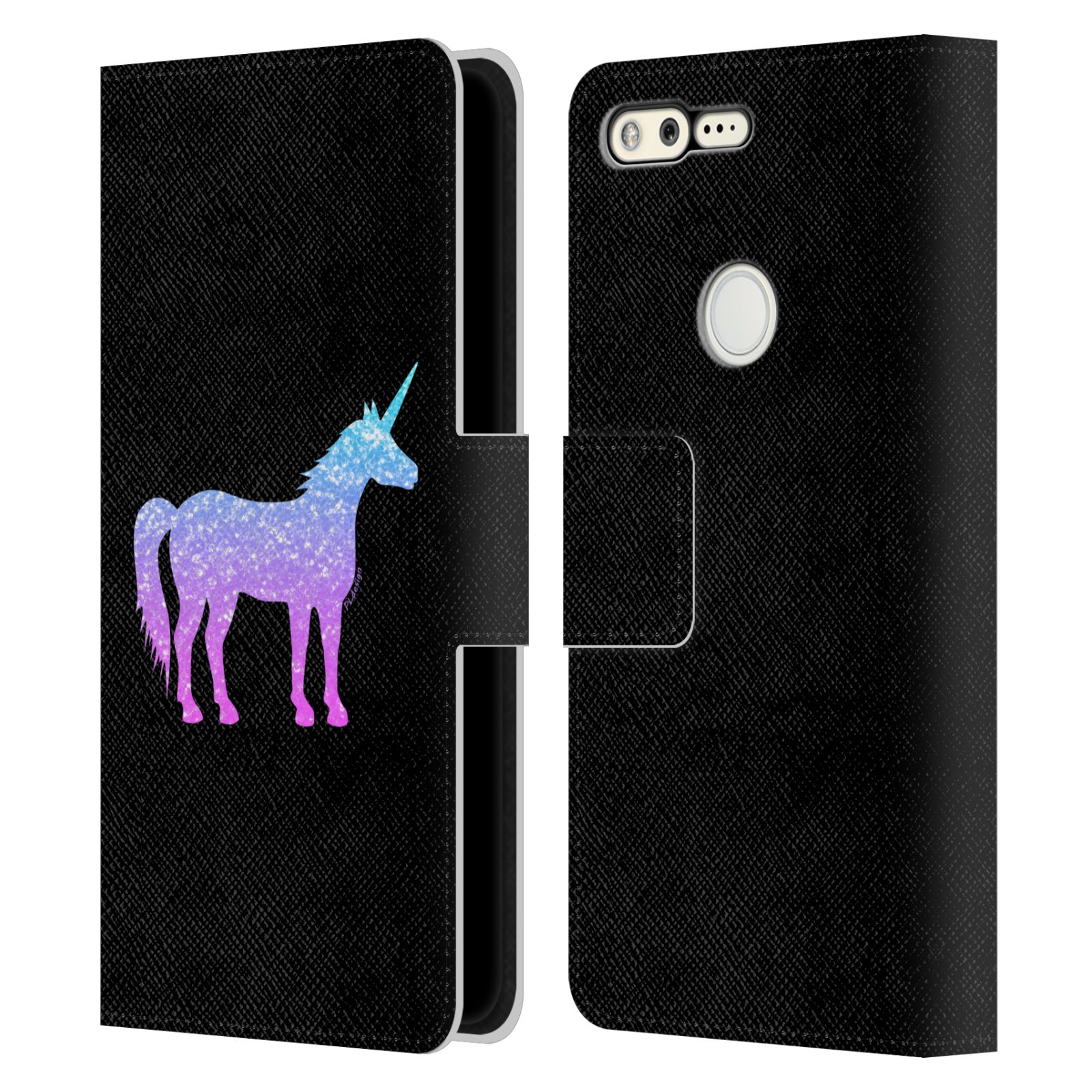 OFFICIAL PLDESIGN SPARKLY UNICORN LEATHER BOOK WALLET CASE FOR GOOGLE PHONES - Picture 7 of 11