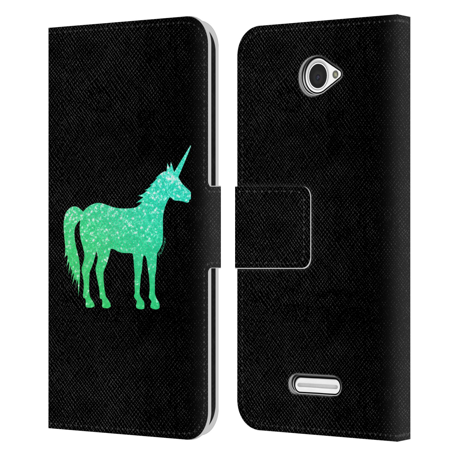 OFFICIAL PLDESIGN SPARKLY UNICORN LEATHER BOOK WALLET CASE FOR SONY PHONES 2 - Picture 7 of 10