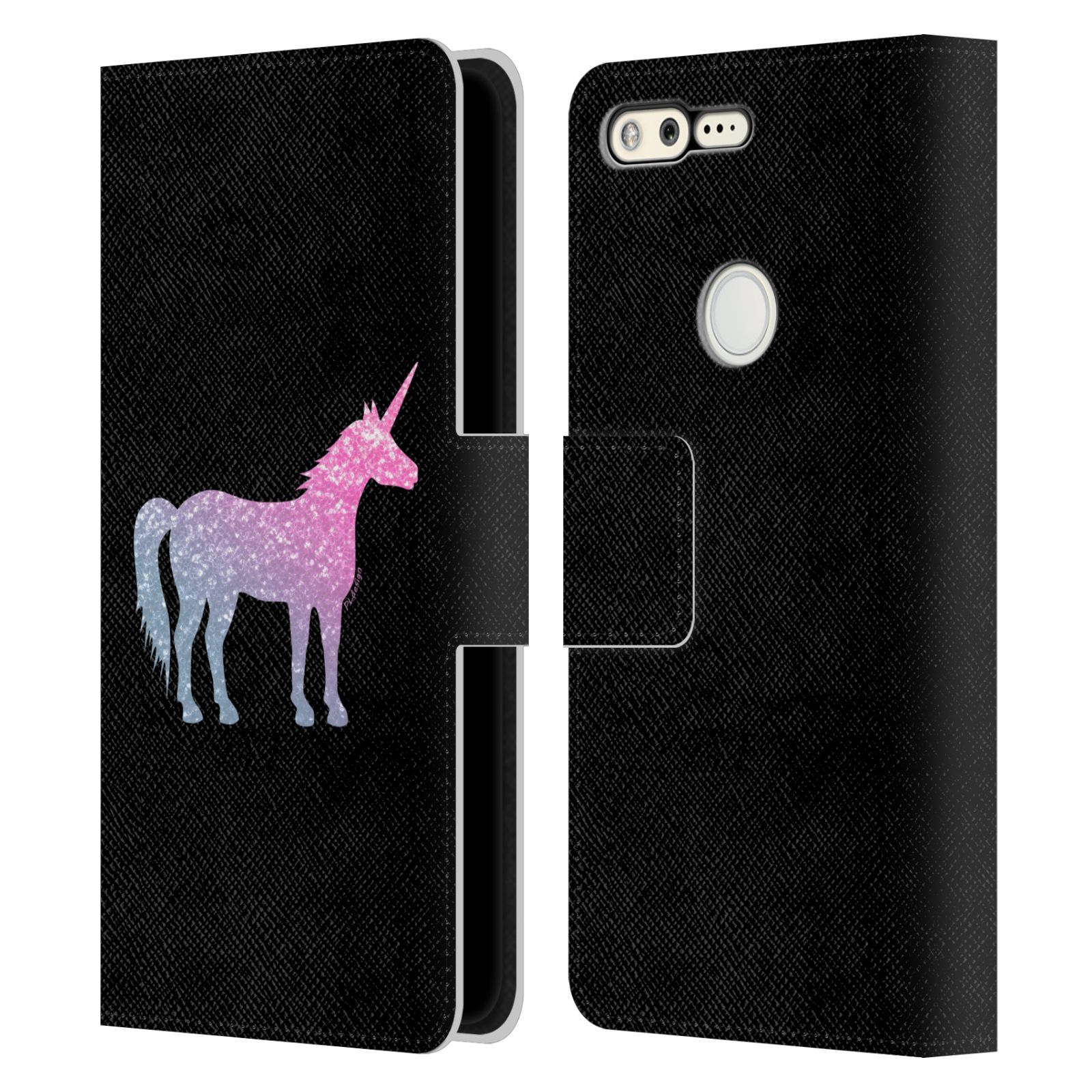OFFICIAL PLDESIGN SPARKLY UNICORN LEATHER BOOK WALLET CASE FOR GOOGLE PHONES - Picture 9 of 11