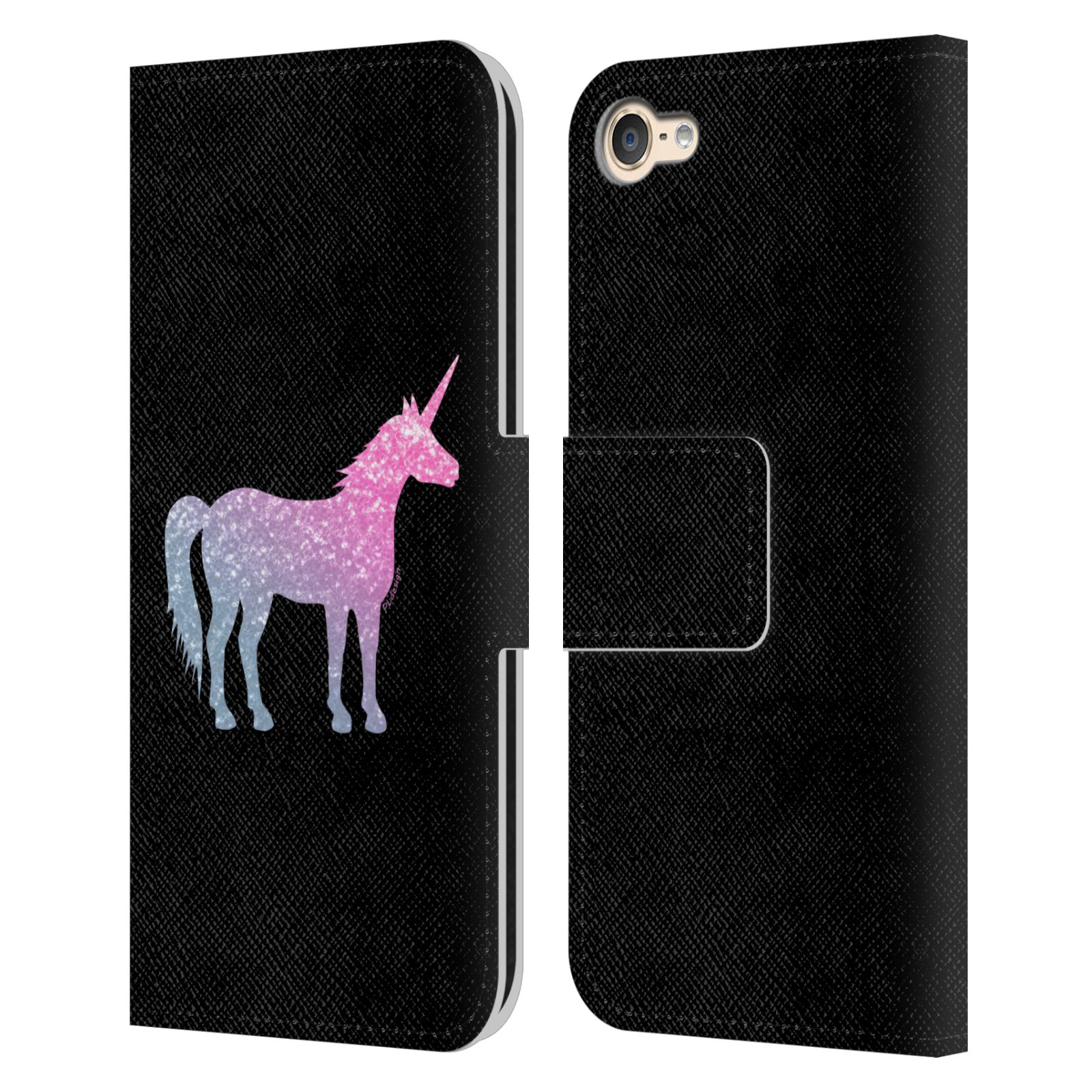 OFFICIAL PLDESIGN SPARKLY UNICORN LEATHER BOOK CASE FOR APPLE iPOD TOUCH MP3 - Picture 9 of 11
