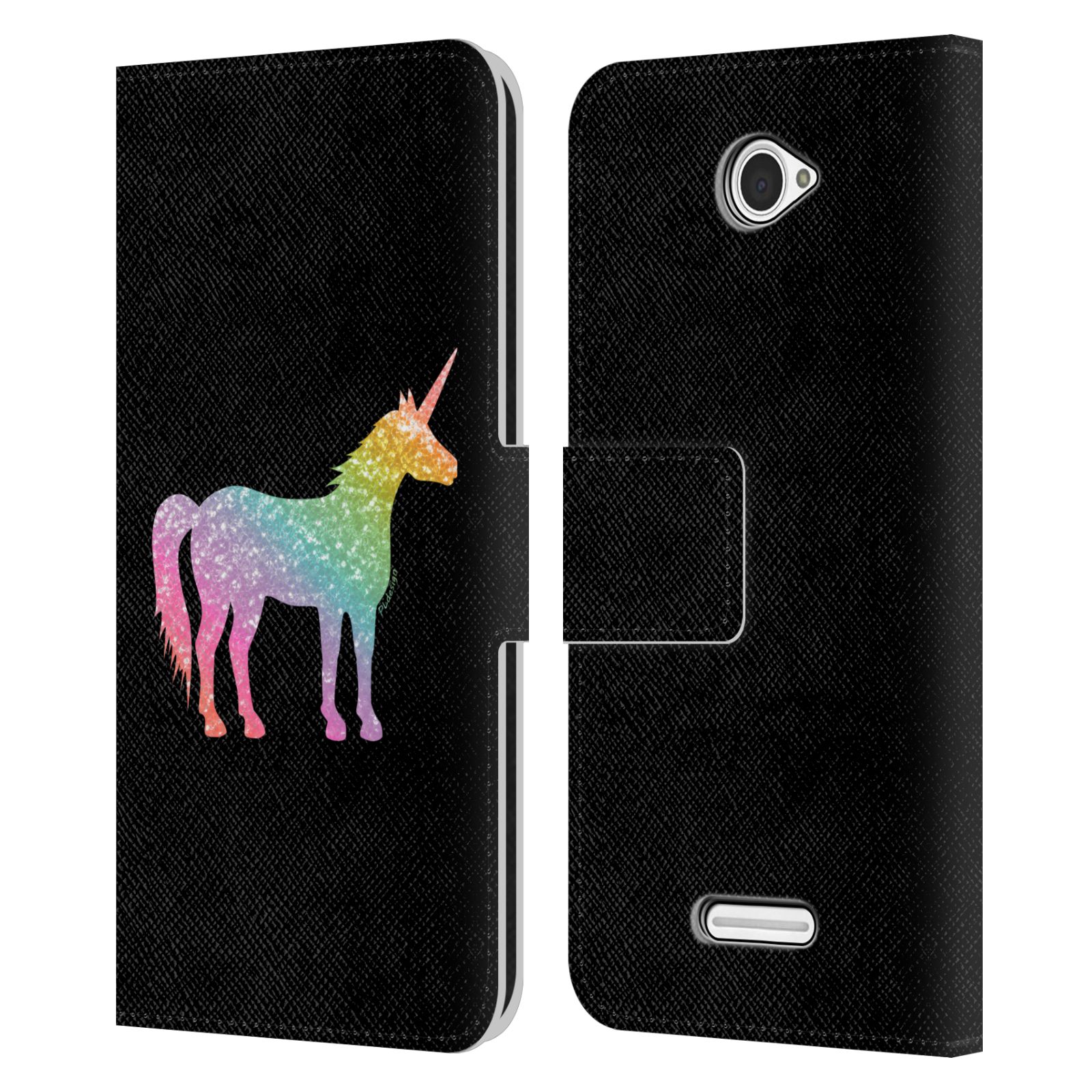 OFFICIAL PLDESIGN SPARKLY UNICORN LEATHER BOOK WALLET CASE FOR SONY PHONES 2 - Picture 9 of 10