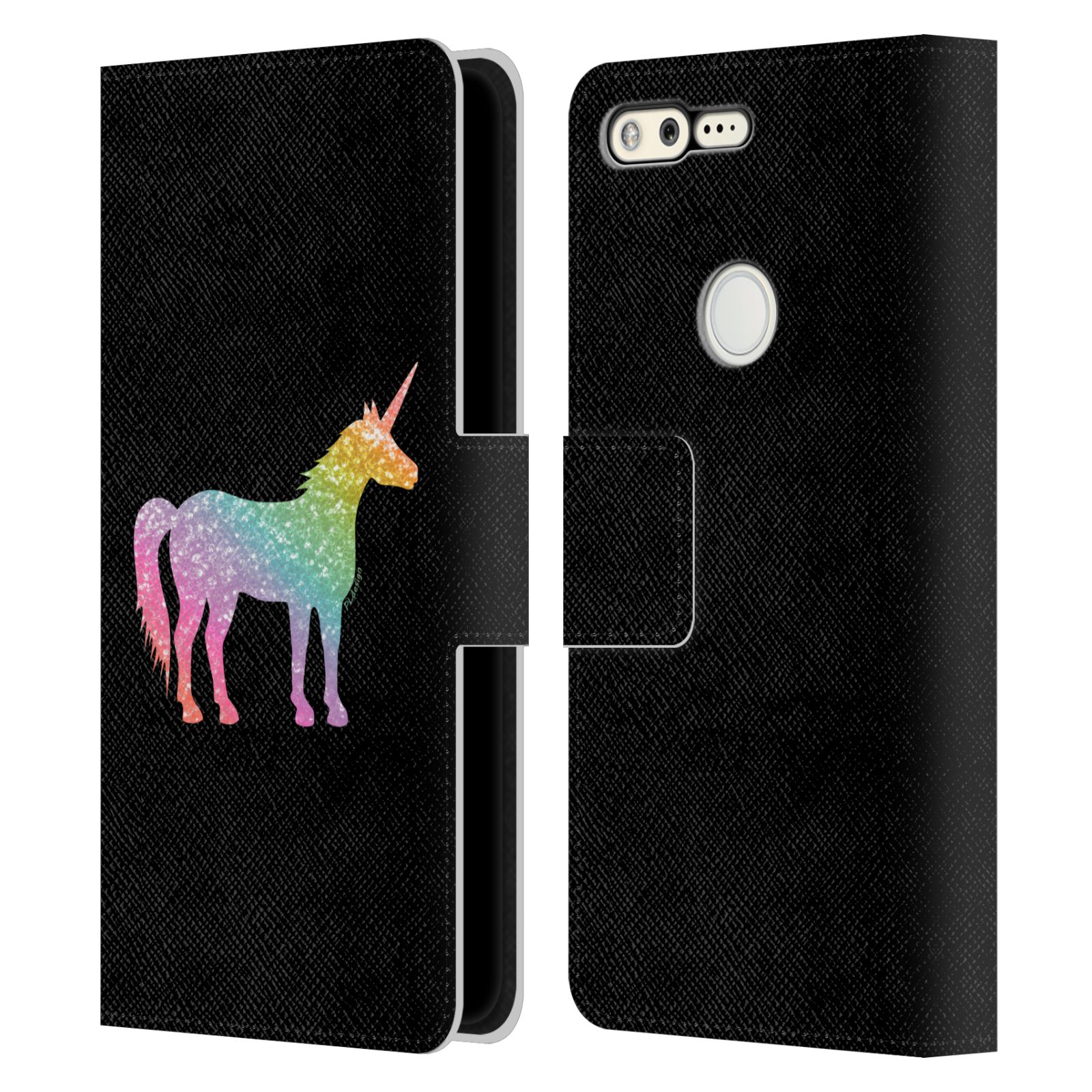 OFFICIAL PLDESIGN SPARKLY UNICORN LEATHER BOOK WALLET CASE FOR GOOGLE PHONES - Picture 10 of 11