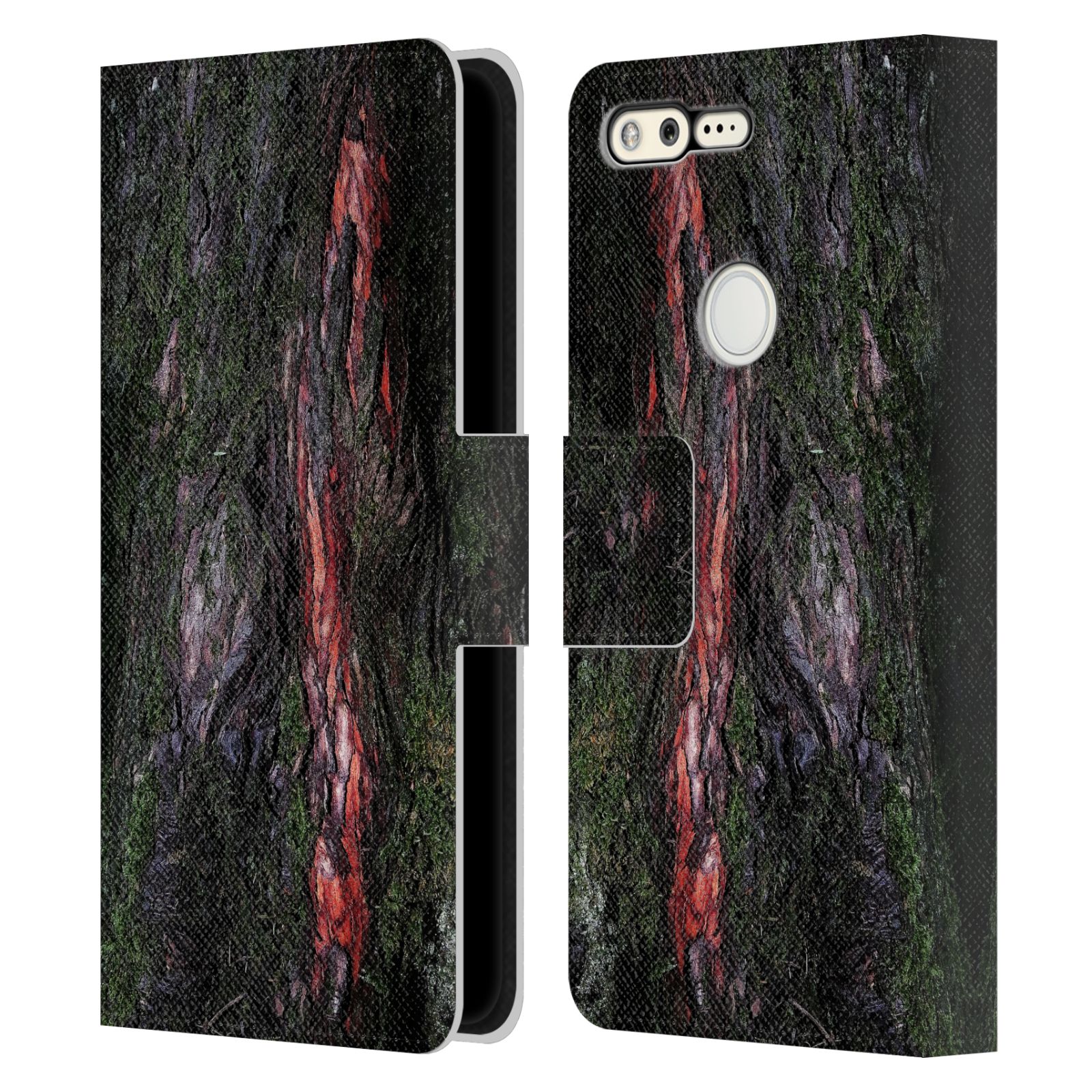PLDESIGN WOOD AND RUST PRINTS LEATHER BOOK WALLET CASE COVER FOR GOOGLE PHONES - Picture 11 of 16