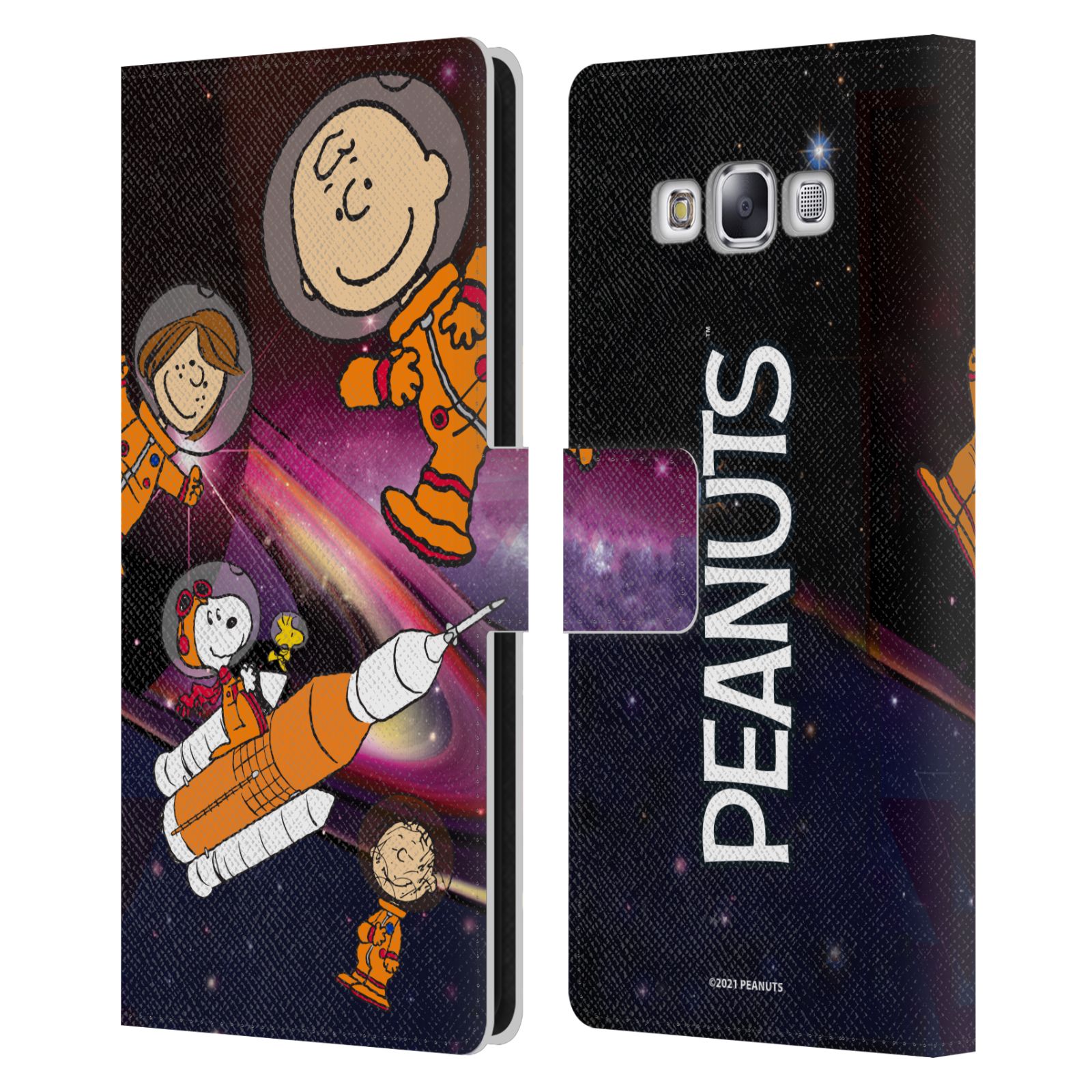 OFFICIAL PEANUTS SECRETS OF APOLLO 10 LEATHER BOOK CASE FOR SAMSUNG PHONES 3 - Picture 8 of 11