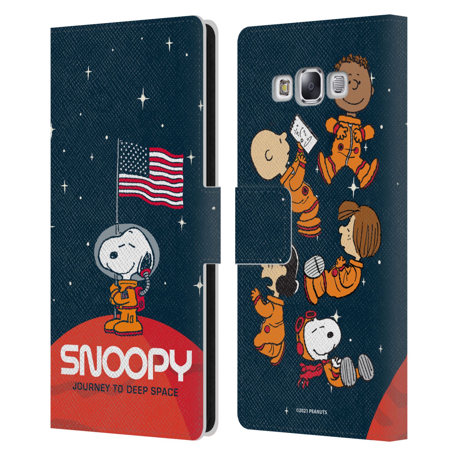 OFFICIAL PEANUTS SECRETS OF APOLLO 10 LEATHER BOOK CASE FOR SAMSUNG PHONES 3 - Picture 9 of 11