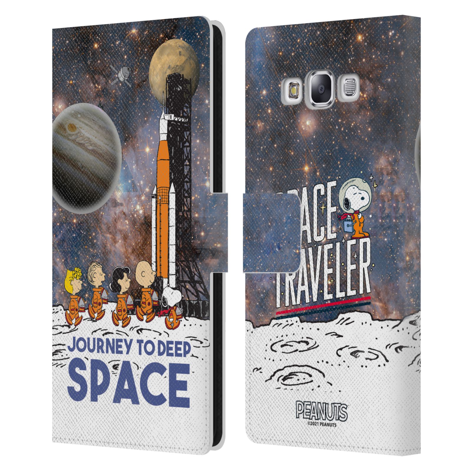 OFFICIAL PEANUTS SECRETS OF APOLLO 10 LEATHER BOOK CASE FOR SAMSUNG PHONES 3 - Picture 10 of 11