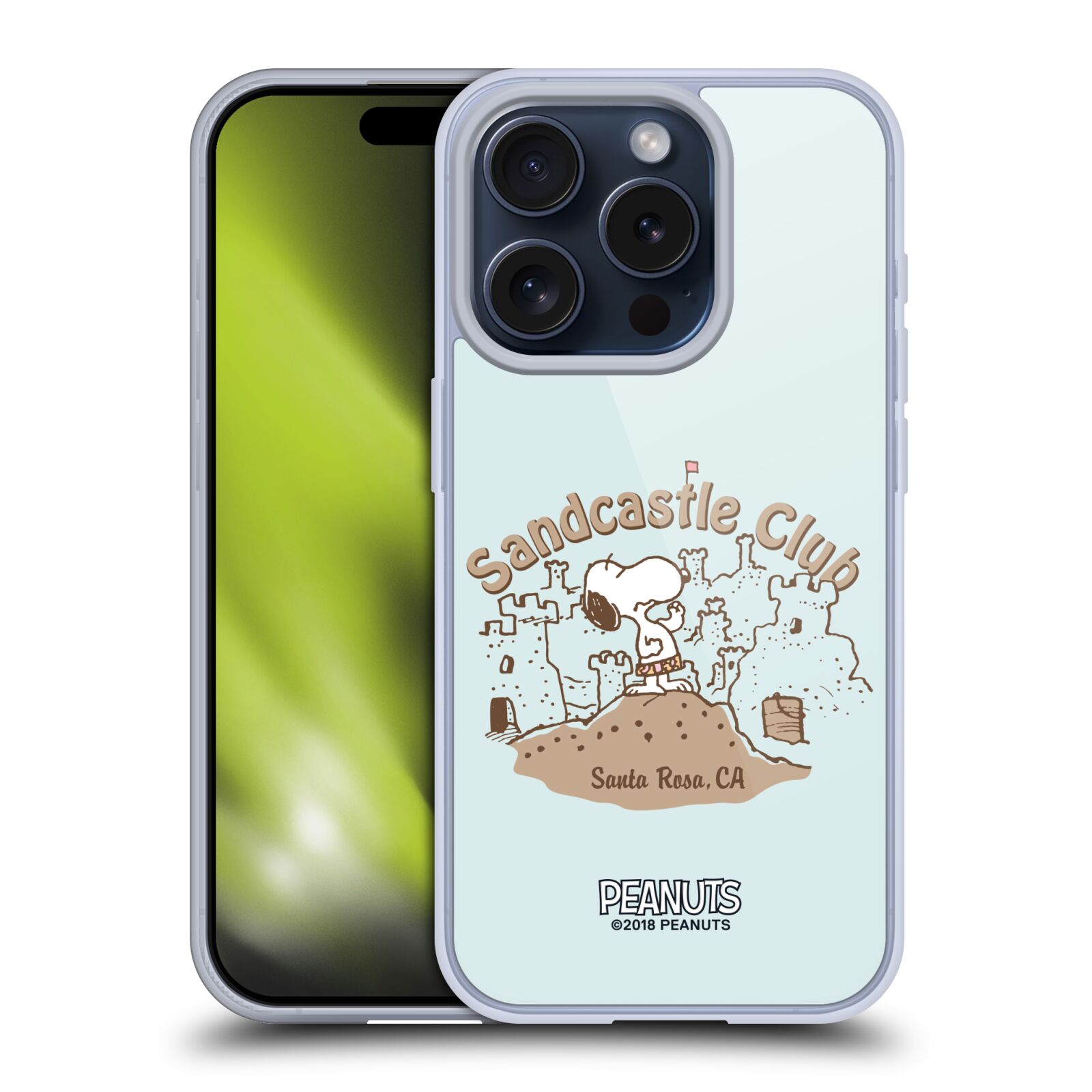 PEANUTS BEACH BUM SNOOPY CUSTODIA COVER MORBIDA IN GEL PER APPLE iPHONE TELEFONI - Foto 2 di 5