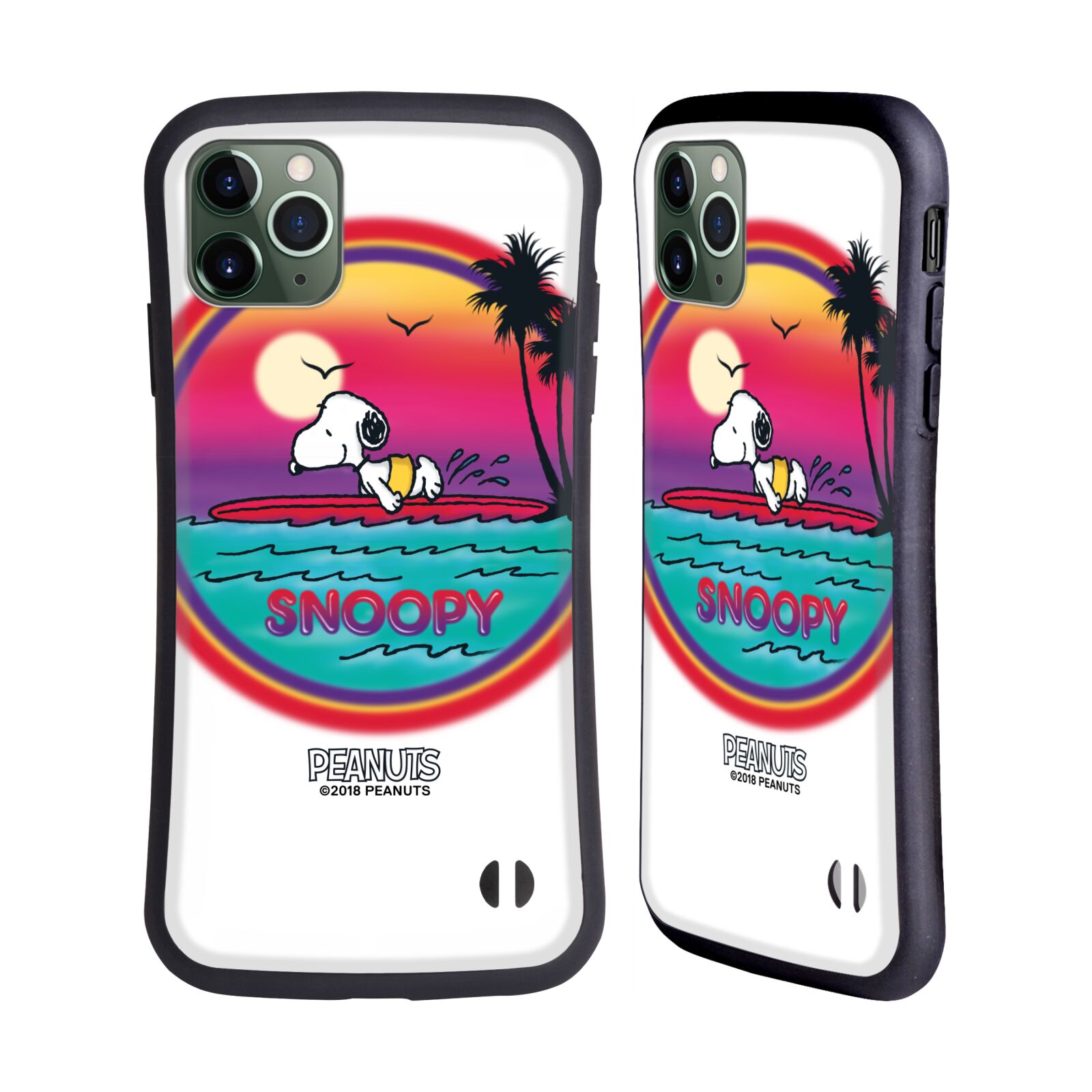 OFFICIAL PEANUTS SNOOPY BOARDWALK AIRBRUSH HYBRID CASE FOR APPLE iPHONES PHONES - Picture 8 of 14
