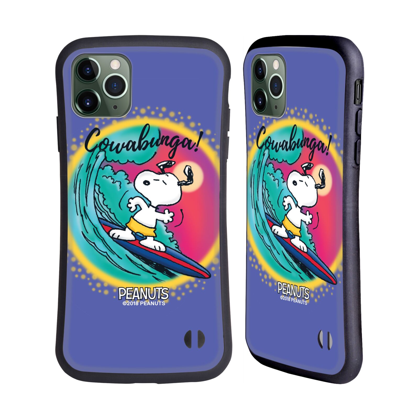 OFFICIAL PEANUTS SNOOPY BOARDWALK AIRBRUSH HYBRID CASE FOR APPLE iPHONES PHONES - Picture 11 of 14