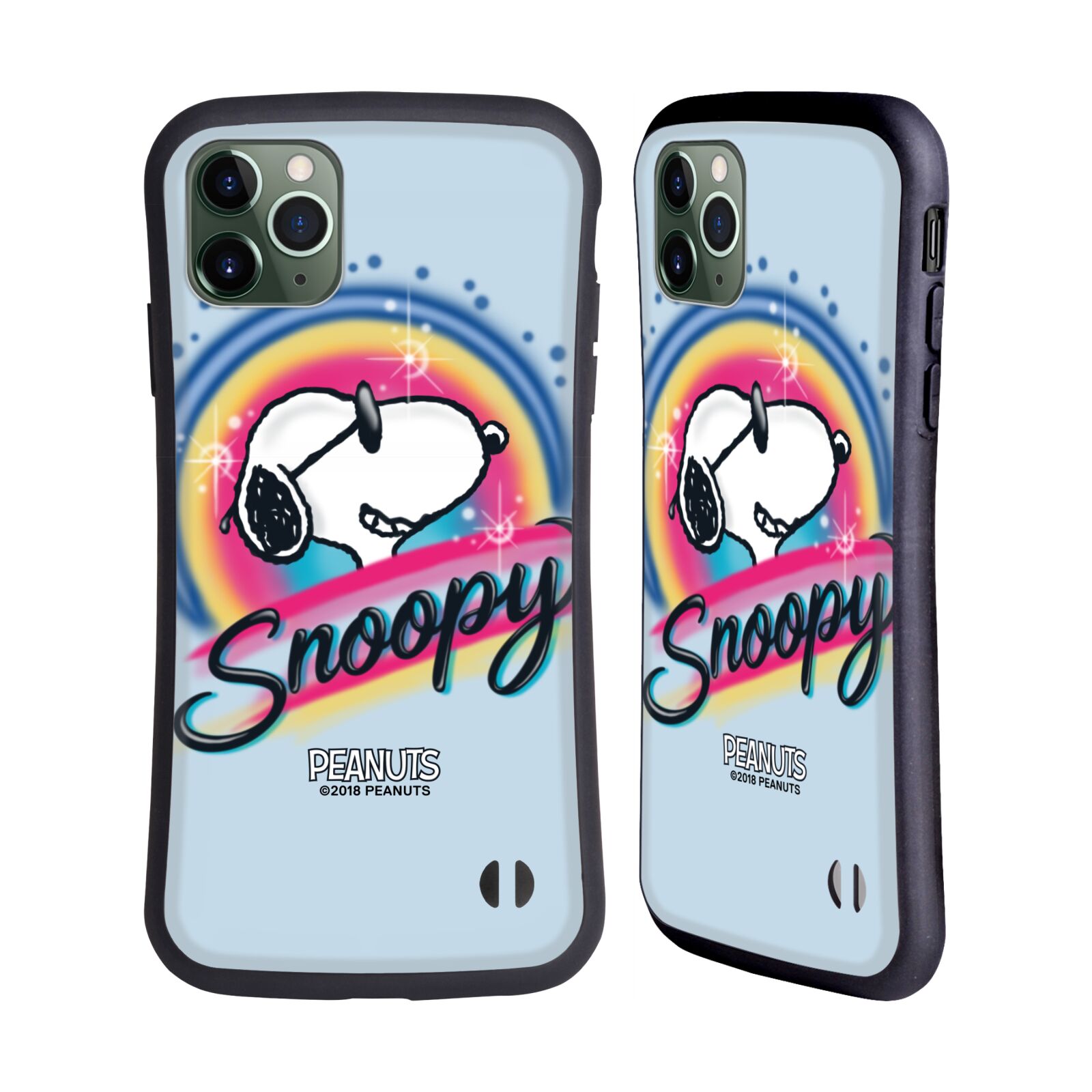 OFFICIAL PEANUTS SNOOPY BOARDWALK AIRBRUSH HYBRID CASE FOR APPLE iPHONES PHONES - Picture 10 of 14