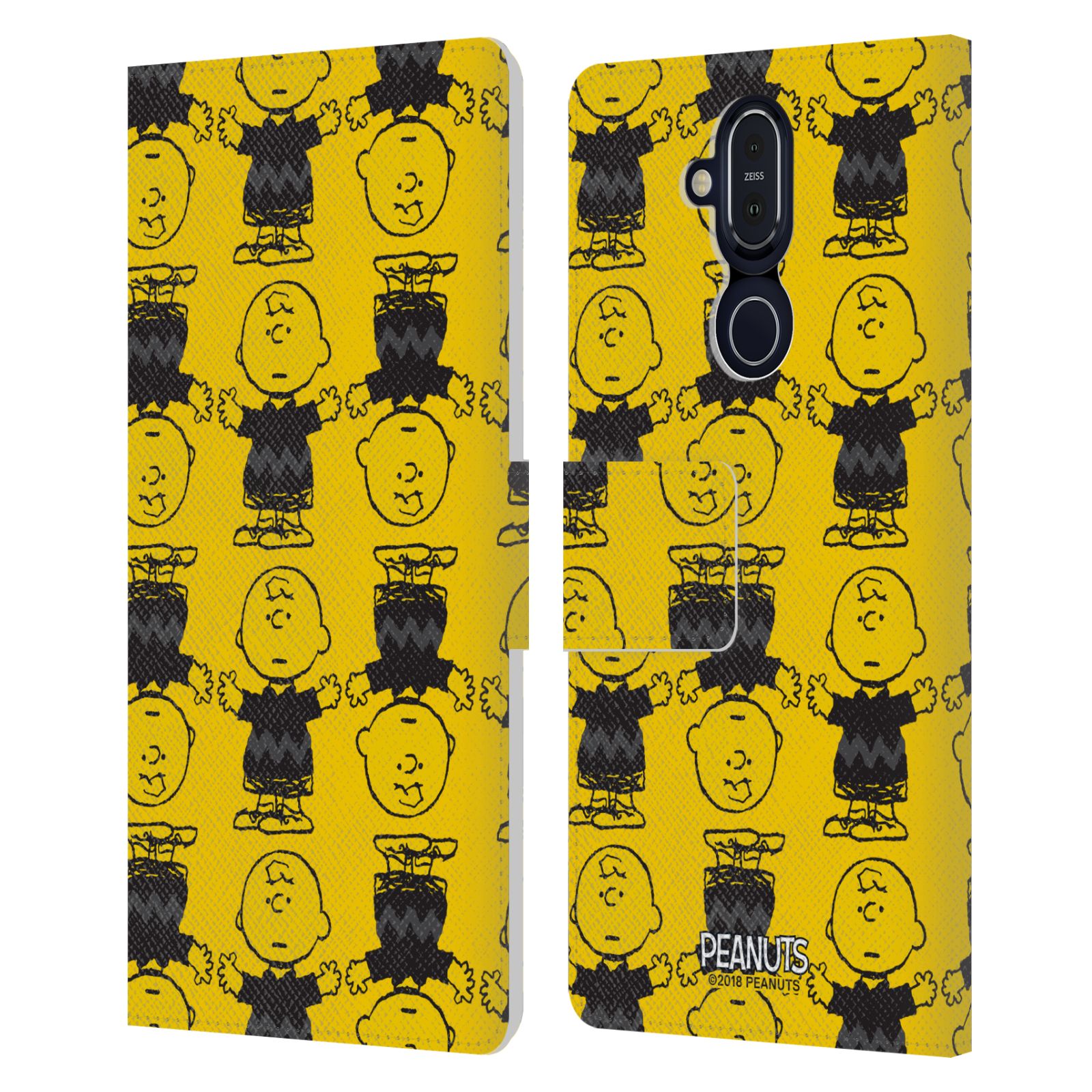 OFFICIAL PEANUTS CHARLIE BROWN LEATHER BOOK WALLET CASE COVER FOR NOKIA PHONES - Picture 13 of 15