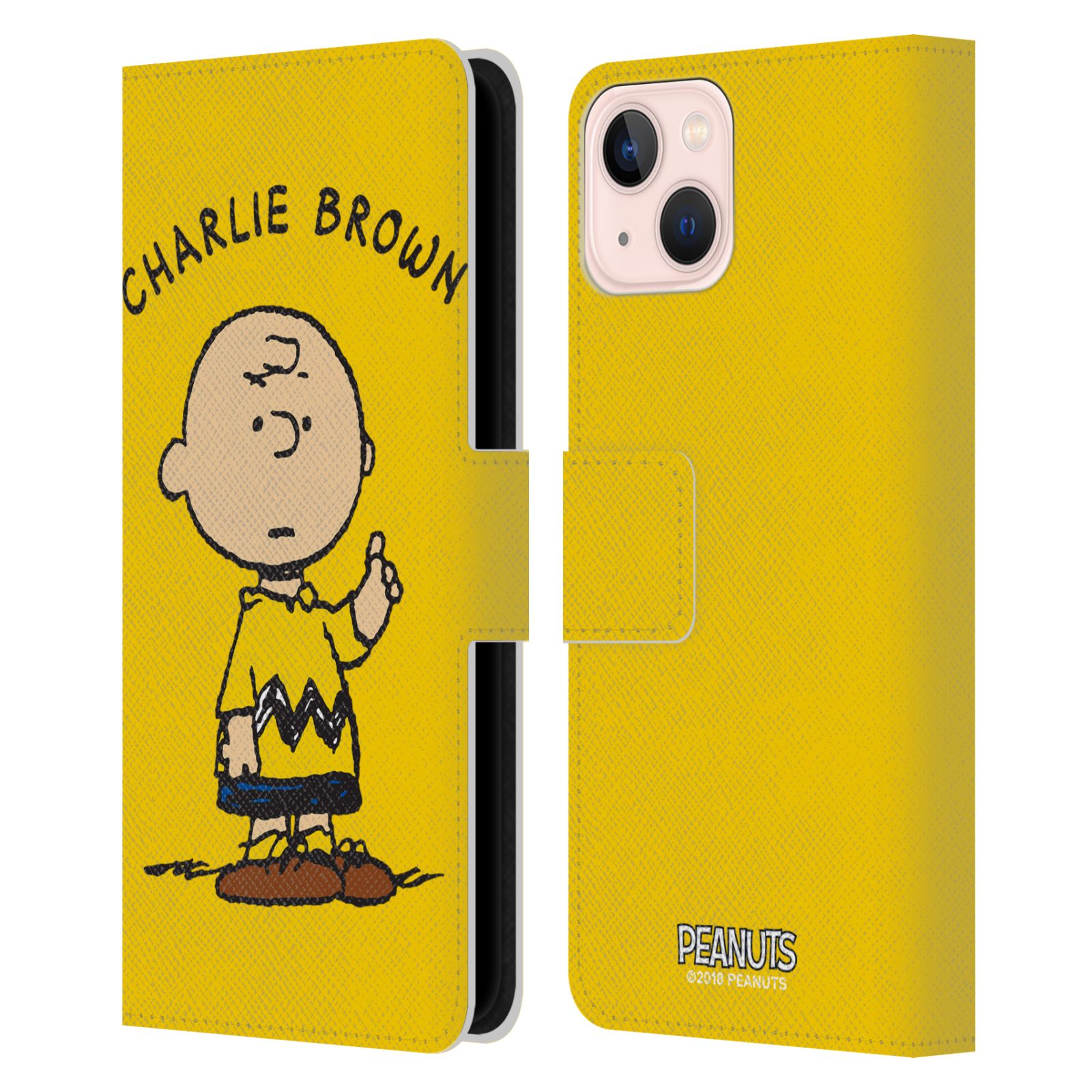 Charlie Brown Leather Wallet Case for iPhone 13