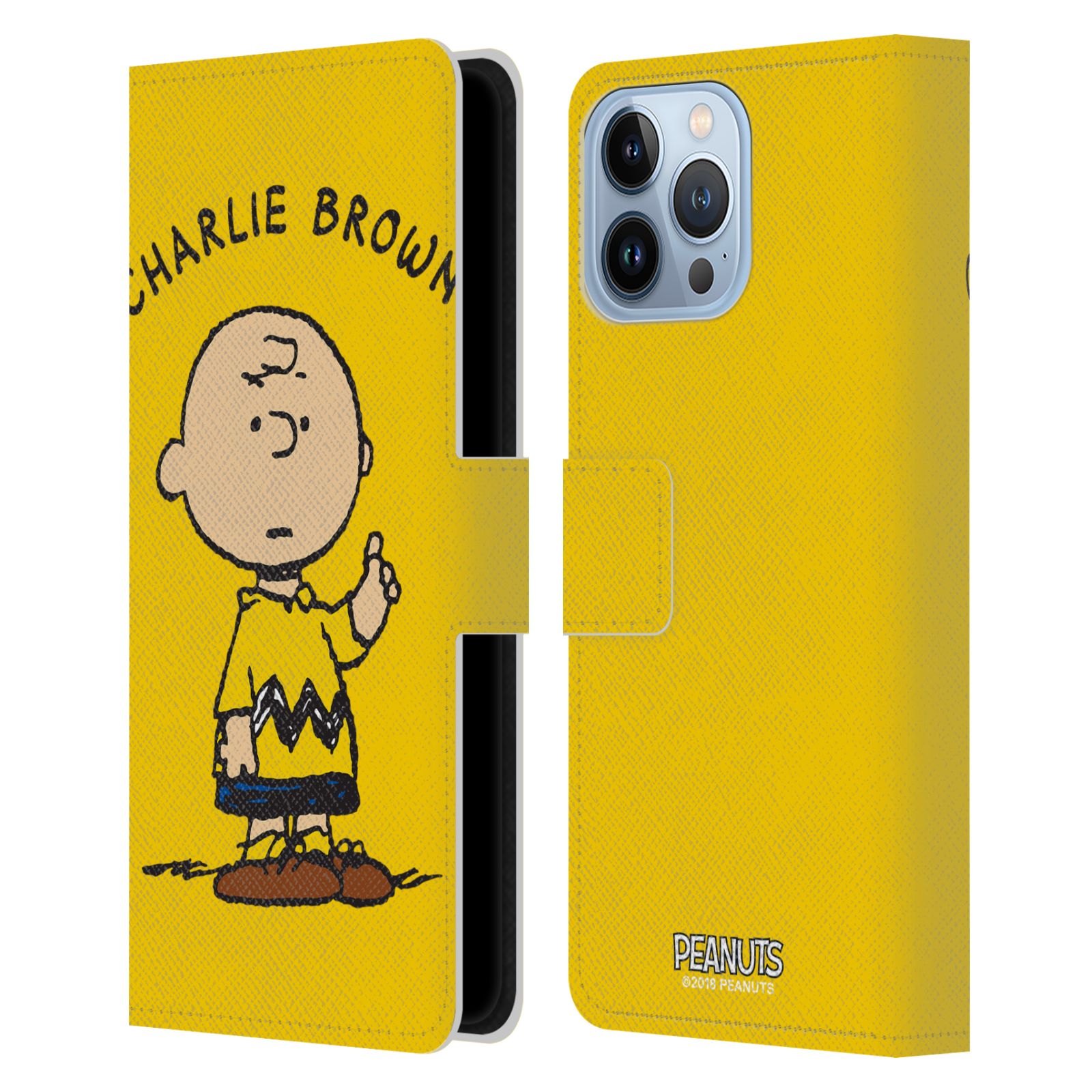 Charlie Brown Leather Wallet Case for iPhone 13 Pro Max