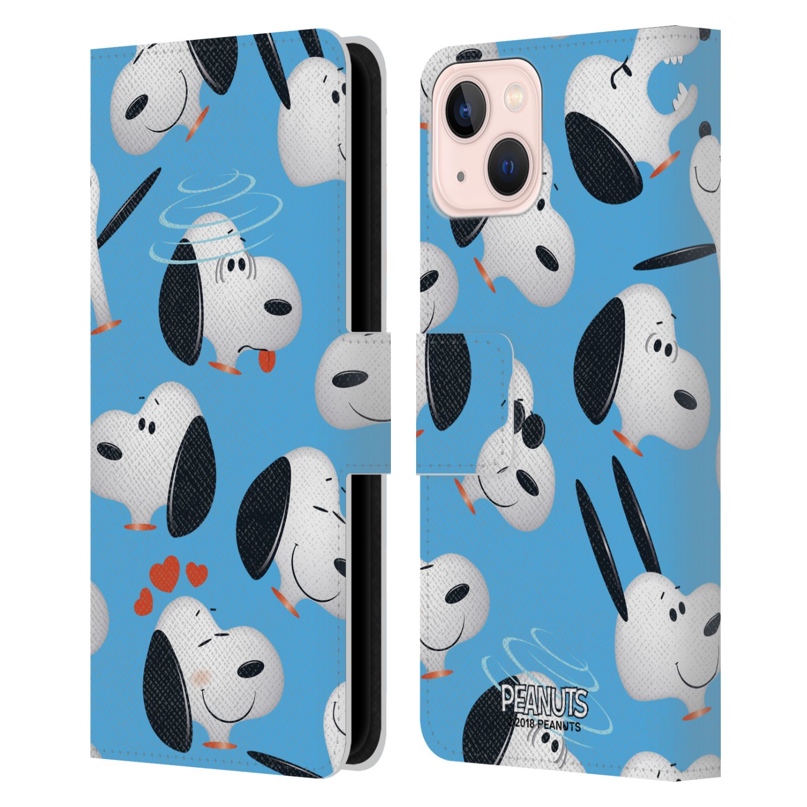 Snoopy Leather Wallet Case for iPhone 13