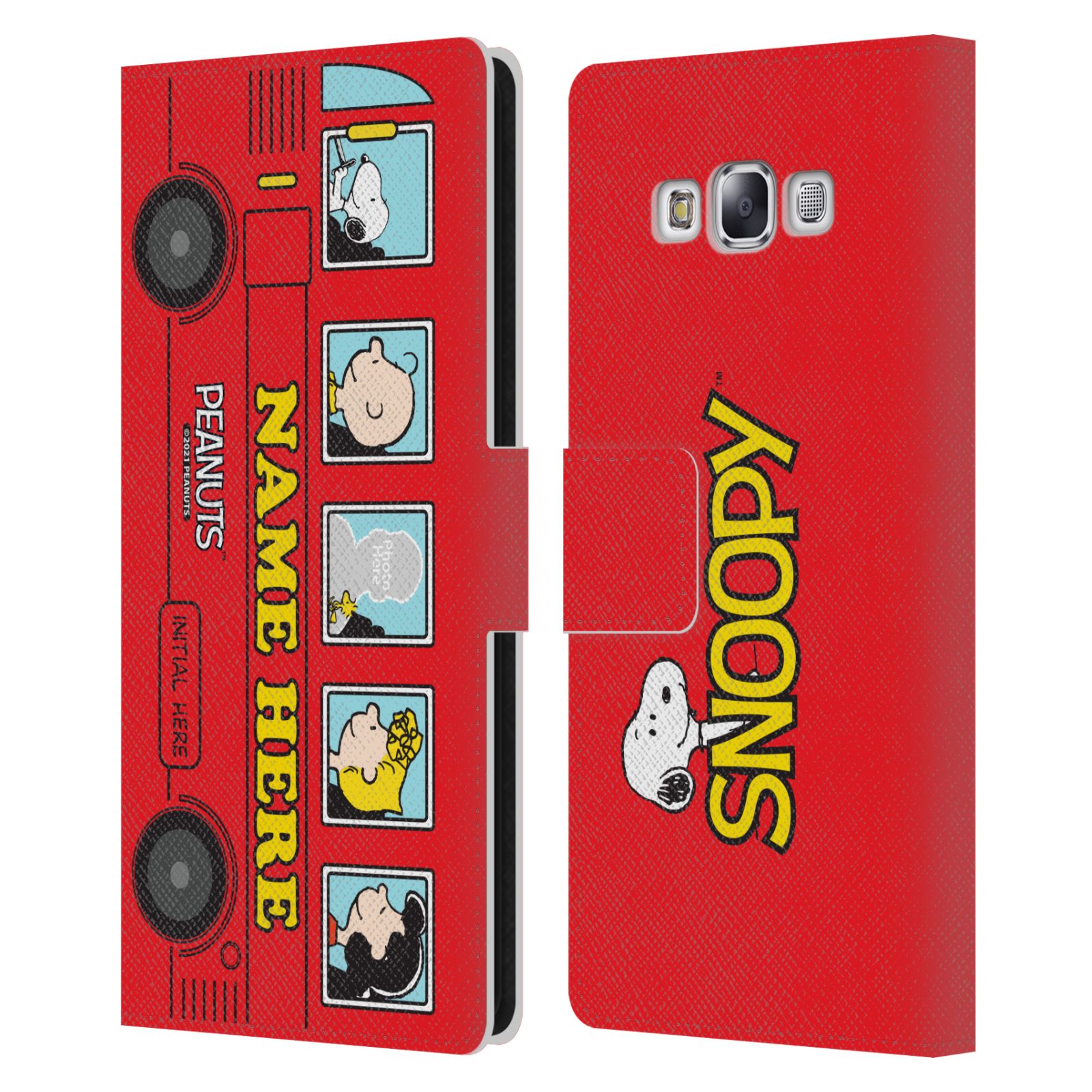 CUSTOM PERSONALIZED PEANUTS ART LEATHER BOOK CASE FOR SAMSUNG PHONES 3 - Picture 9 of 12