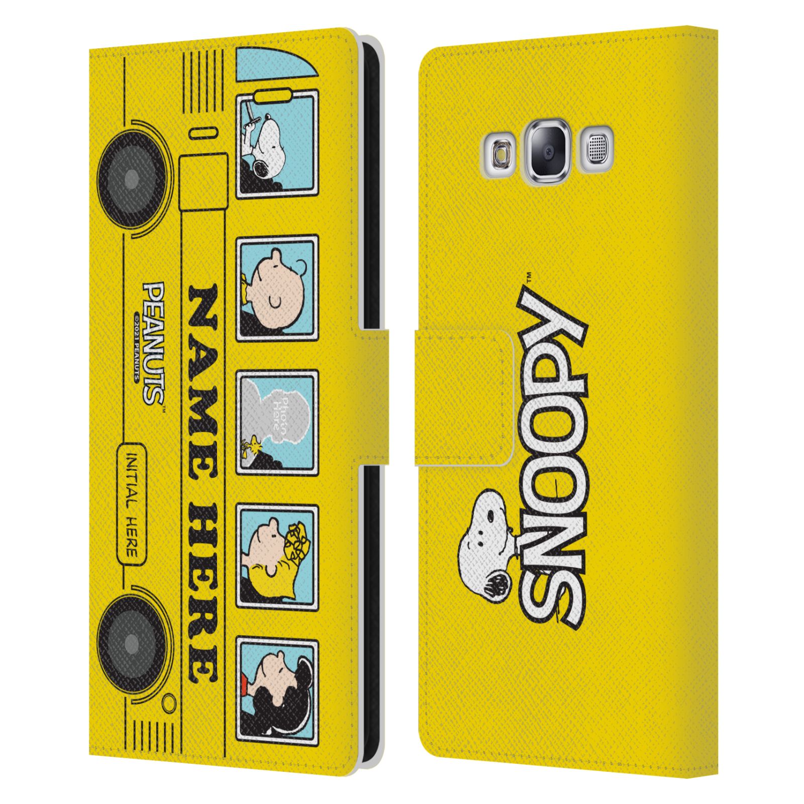 CUSTOM PERSONALIZED PEANUTS ART LEATHER BOOK CASE FOR SAMSUNG PHONES 3 - Picture 12 of 12