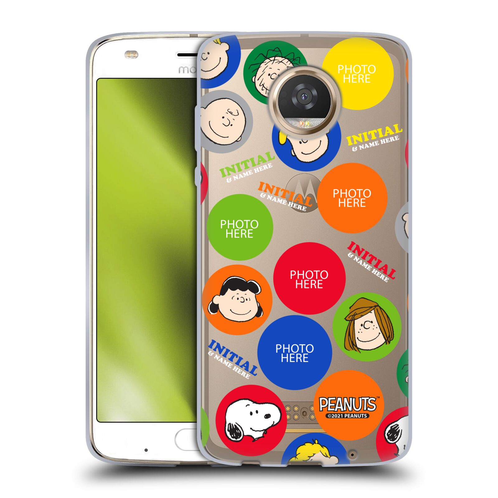 CUSTOM CUSTOMIZED PERSONALIZED PEANUTS ART SOFT GEL CASE FOR MOTOROLA PHONES