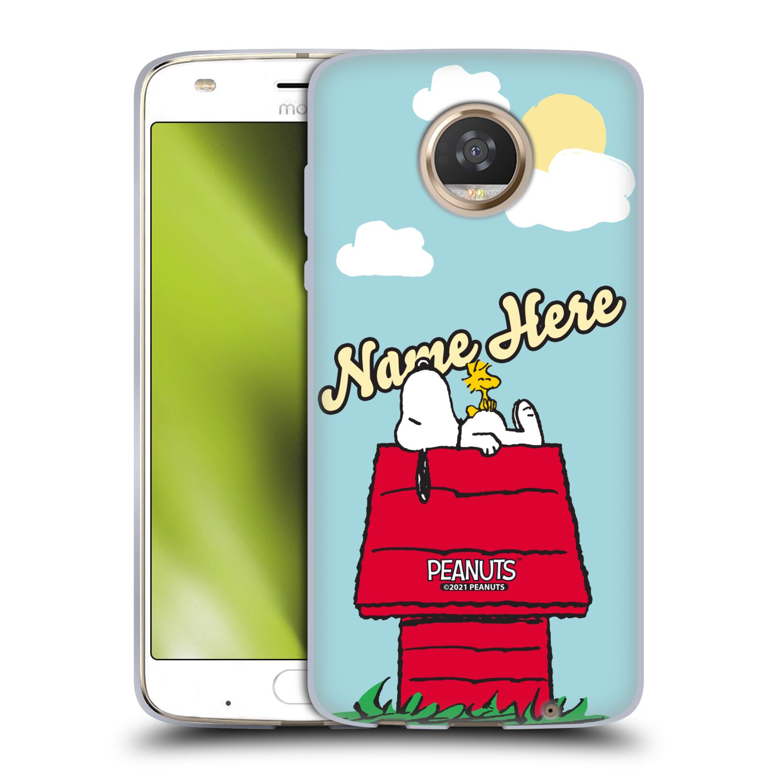 CUSTOM CUSTOMIZED PERSONALIZED PEANUTS ART SOFT GEL CASE FOR MOTOROLA PHONES