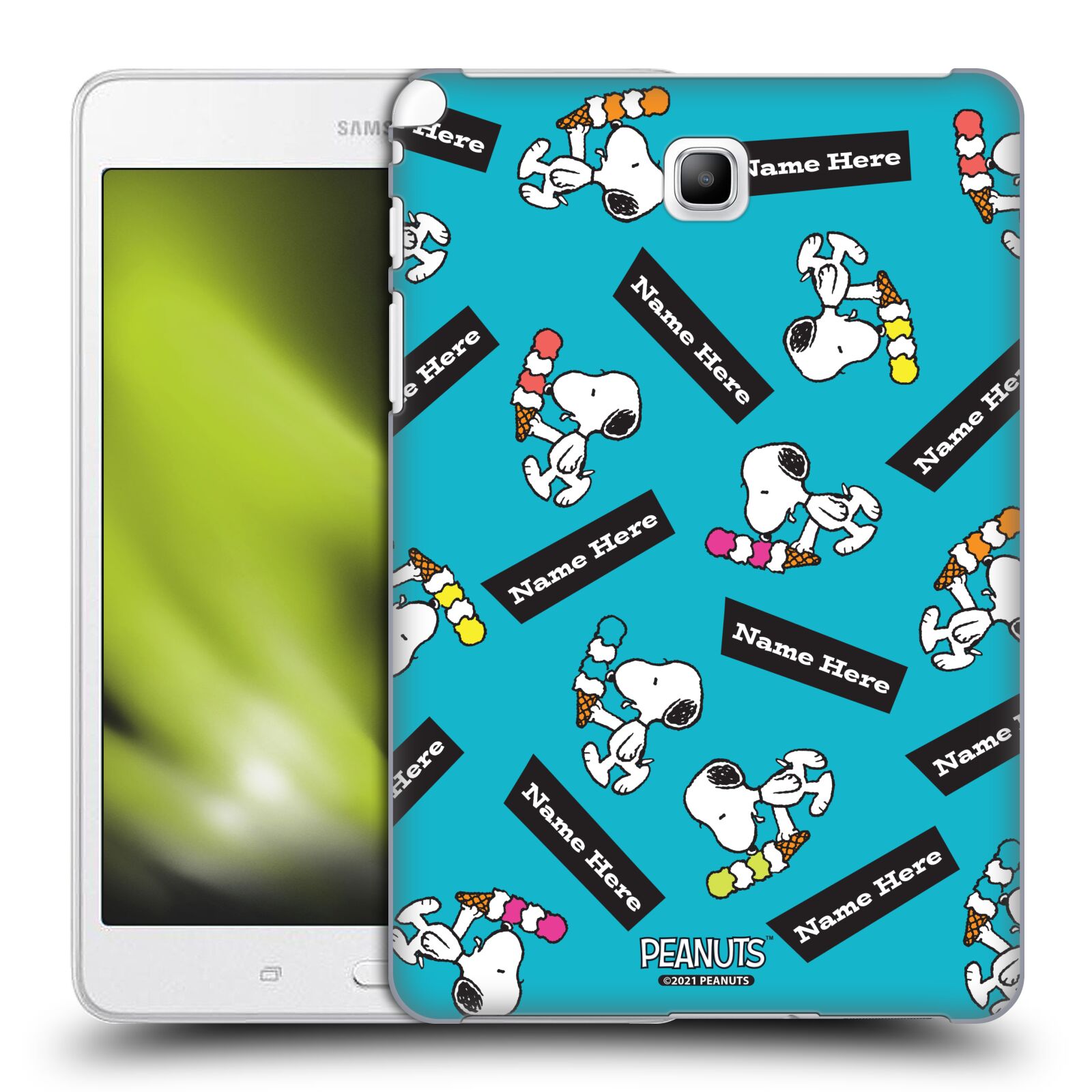 CUSTOM CUSTOMISED PERSONALISED PEANUTS ART HARD BACK CASE FOR SAMSUNG TABLETS 1 - Picture 8 of 9