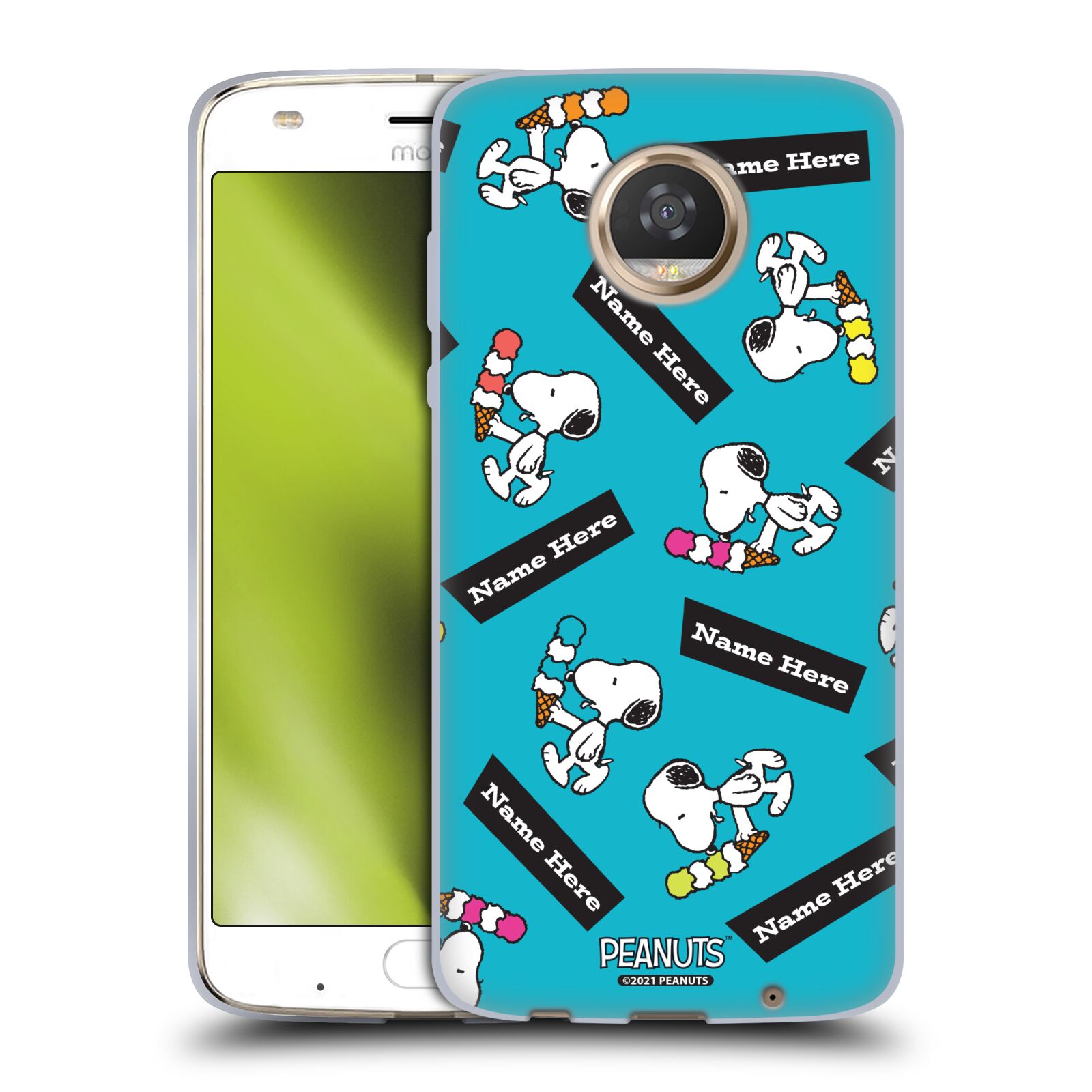 CUSTOM CUSTOMIZED PERSONALIZED PEANUTS ART SOFT GEL CASE FOR MOTOROLA PHONES