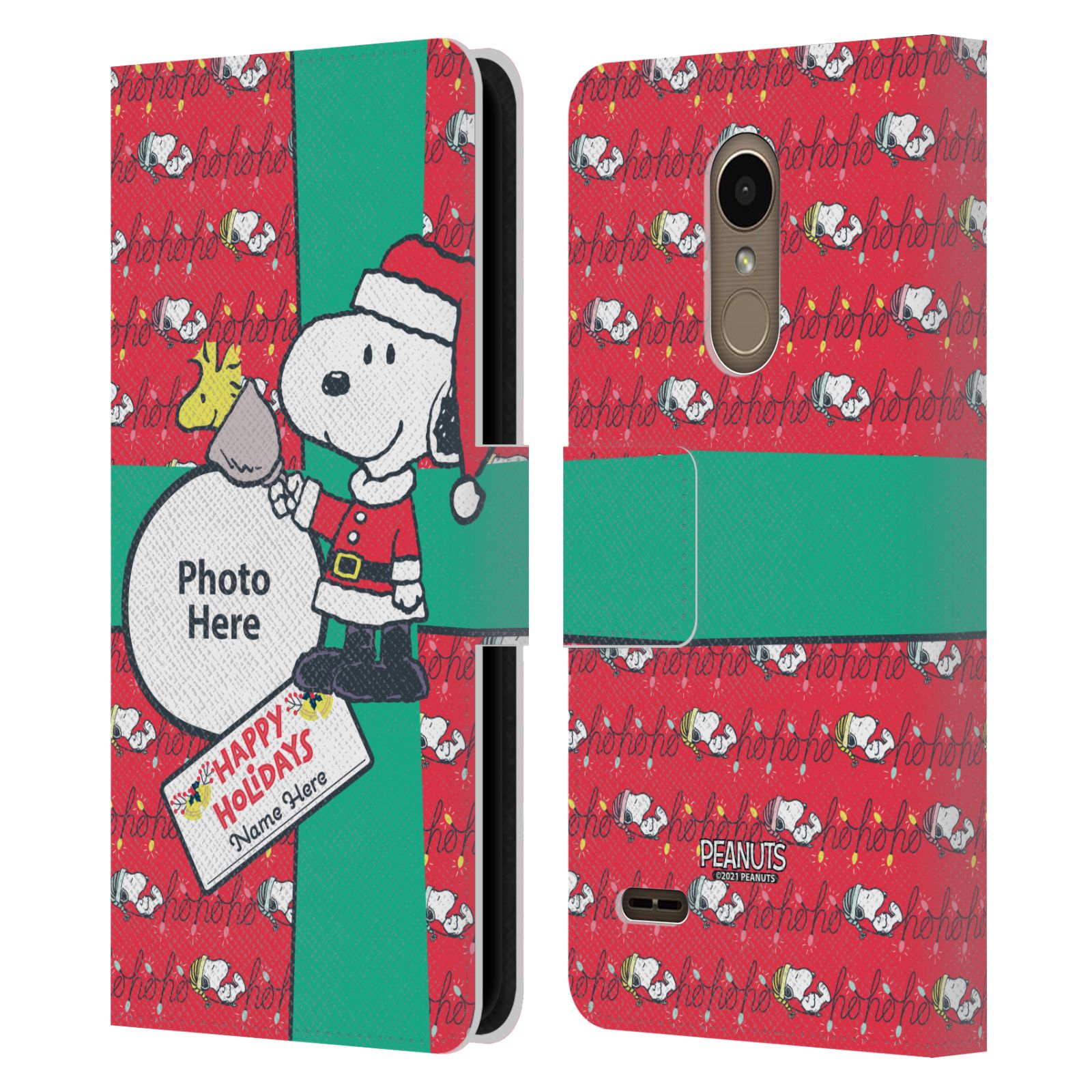 CUSTOM PERSONALIZED PEANUTS CHRISTMAS LEATHER BOOK WALLET CASE FOR LG PHONES 1 - Picture 7 of 7
