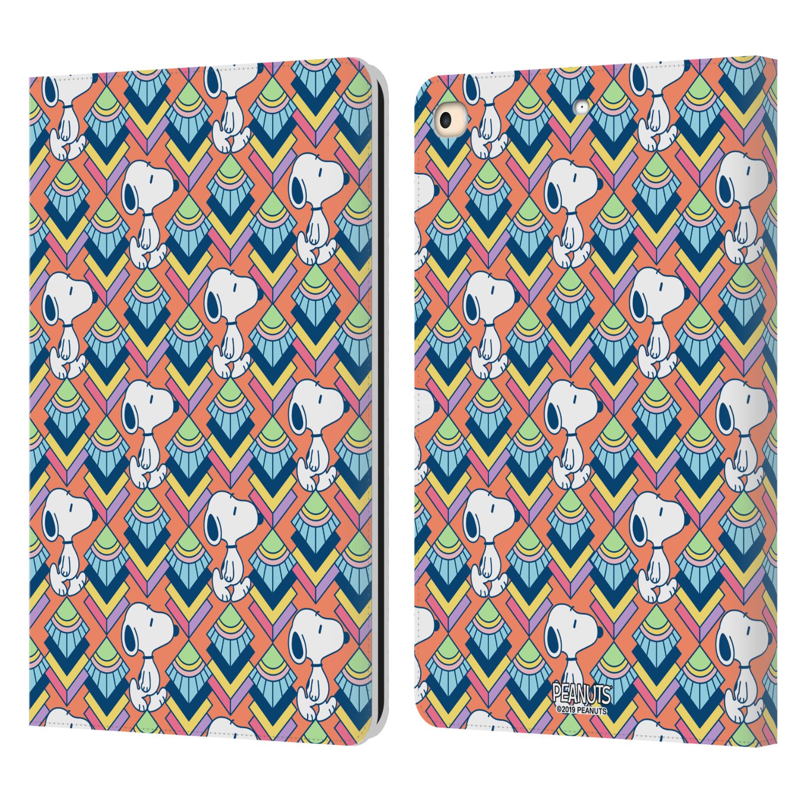 Orange Pattern Leather Wallet Case for iPad 9.7″ (2017/2018)