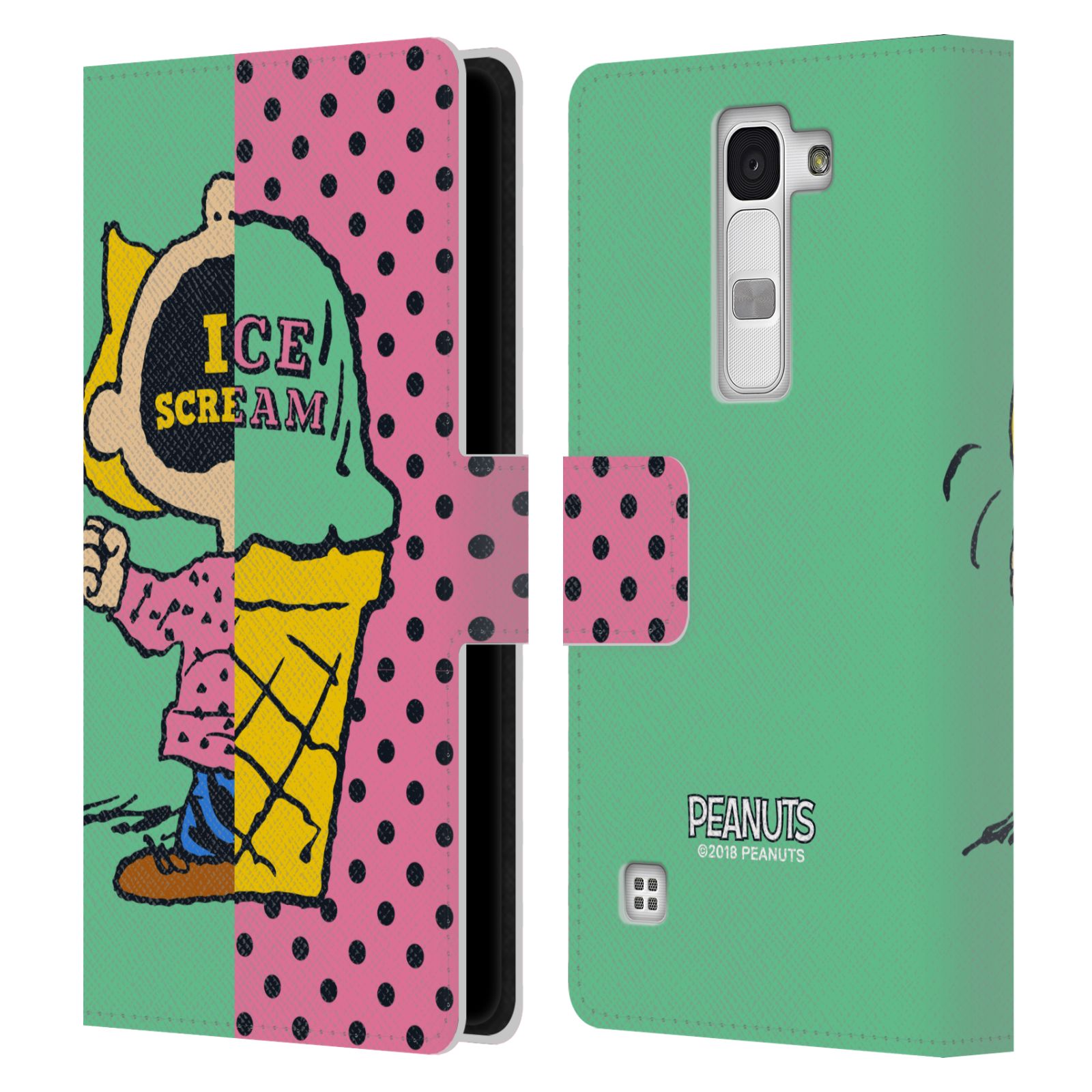 OFFICIAL PEANUTS HALFS AND LAUGHS LEATHER BOOK WALLET CASE COVER FOR LG PHONES 2 - Picture 12 of 20