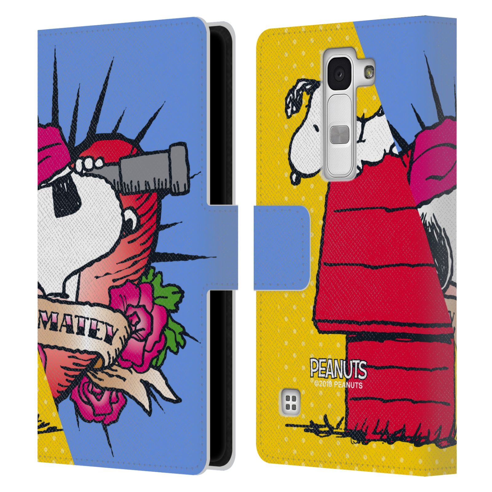 OFFICIAL PEANUTS HALFS AND LAUGHS LEATHER BOOK WALLET CASE COVER FOR LG PHONES 2 - Picture 19 of 20