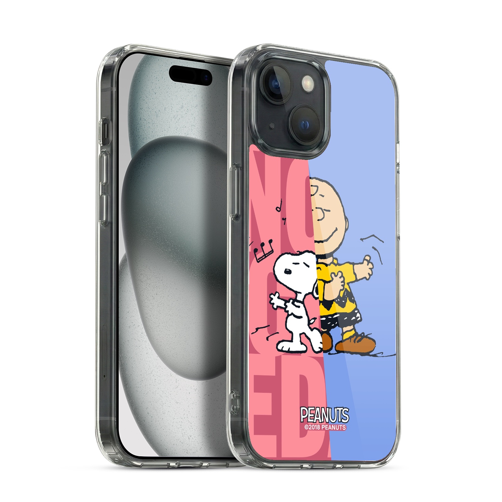 Snoopy & Charlie Hybrid MagSafe Case for iPhone 15