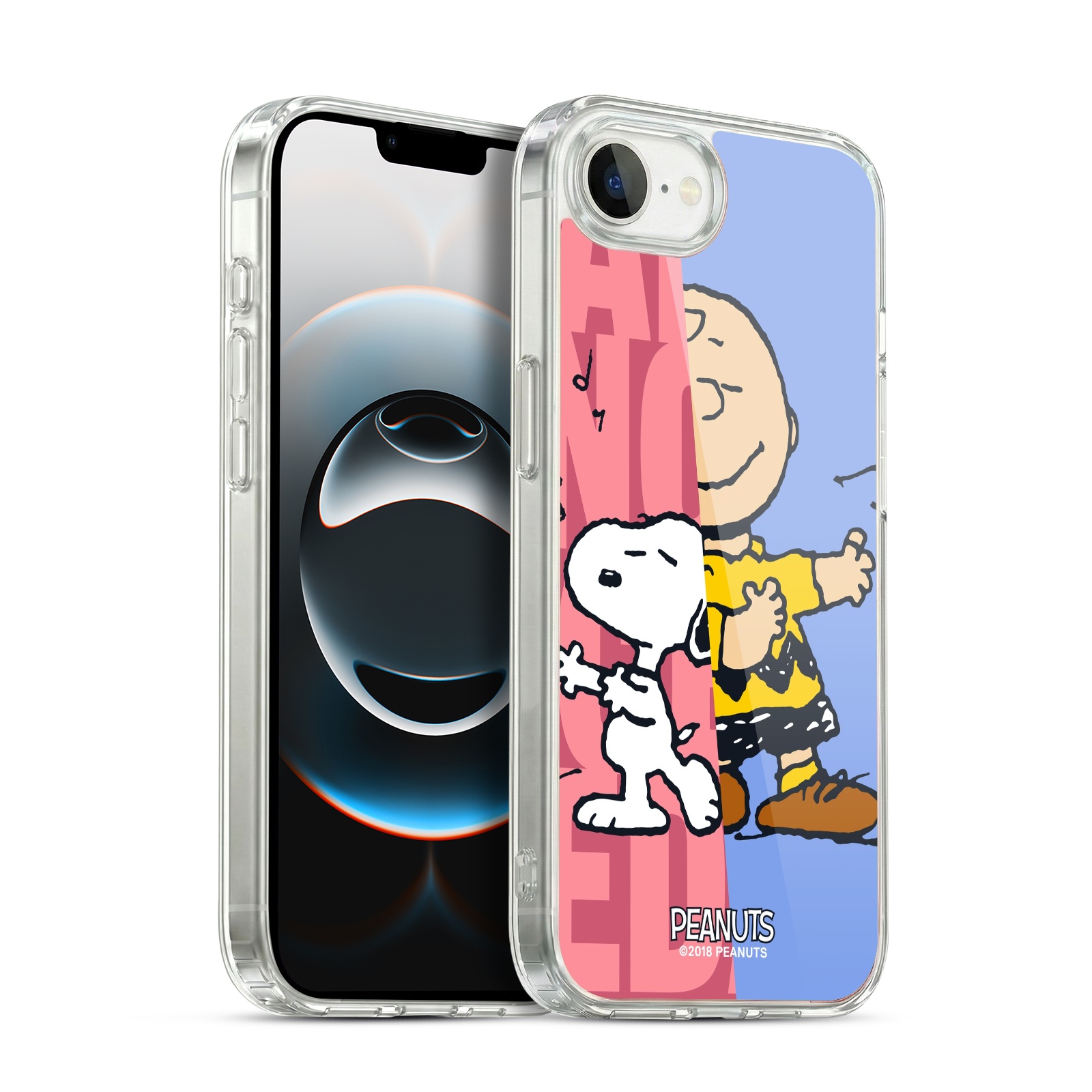 Snoopy & Charlie Hybrid MagSafe Case for iPhone SE (4th gen)