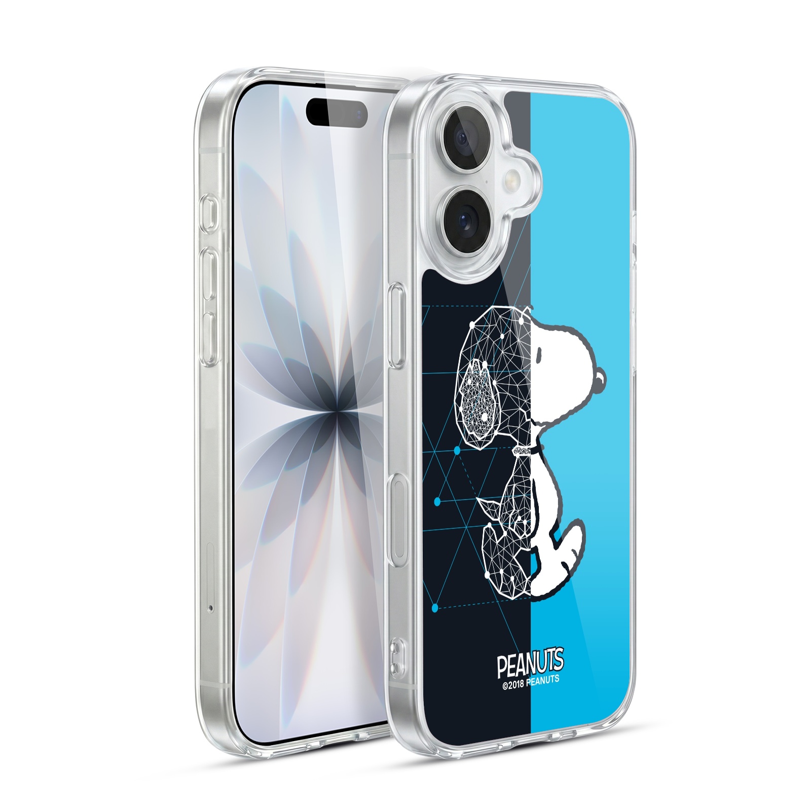Snoopy Geometric Hybrid MagSafe Case for iPhone 17