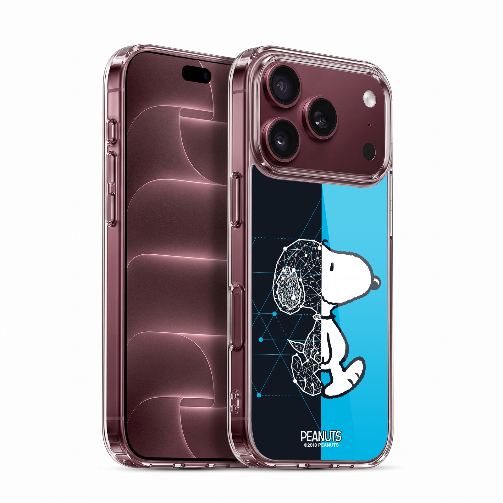 Snoopy Geometric Hybrid MagSafe Case for iPhone 18 Pro