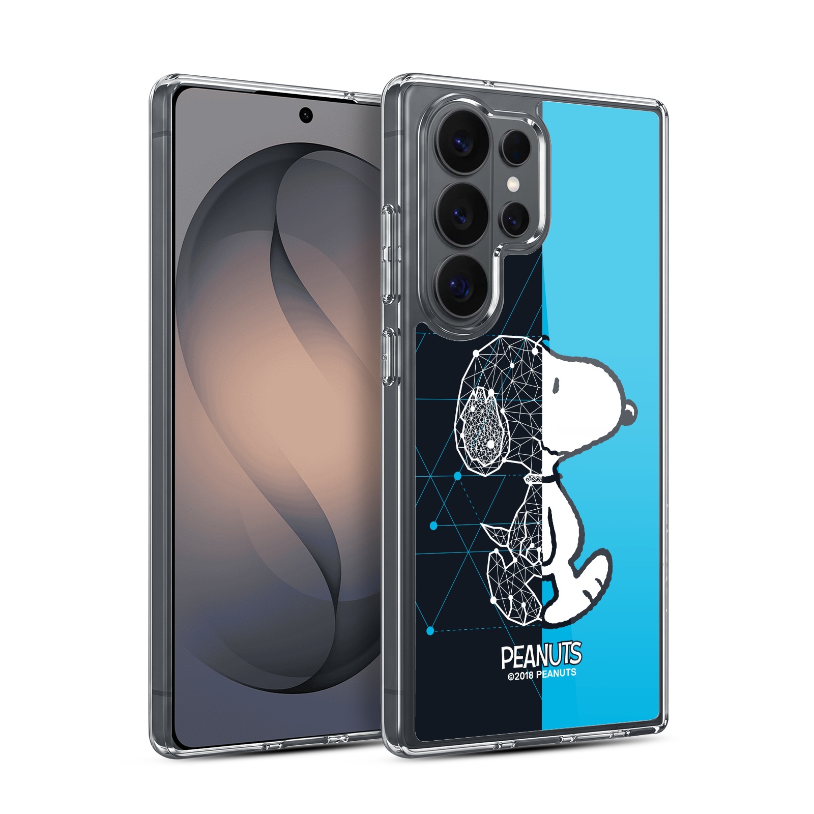 Snoopy Geometric Hybrid MagSafe Case for Galaxy S26 Ultra