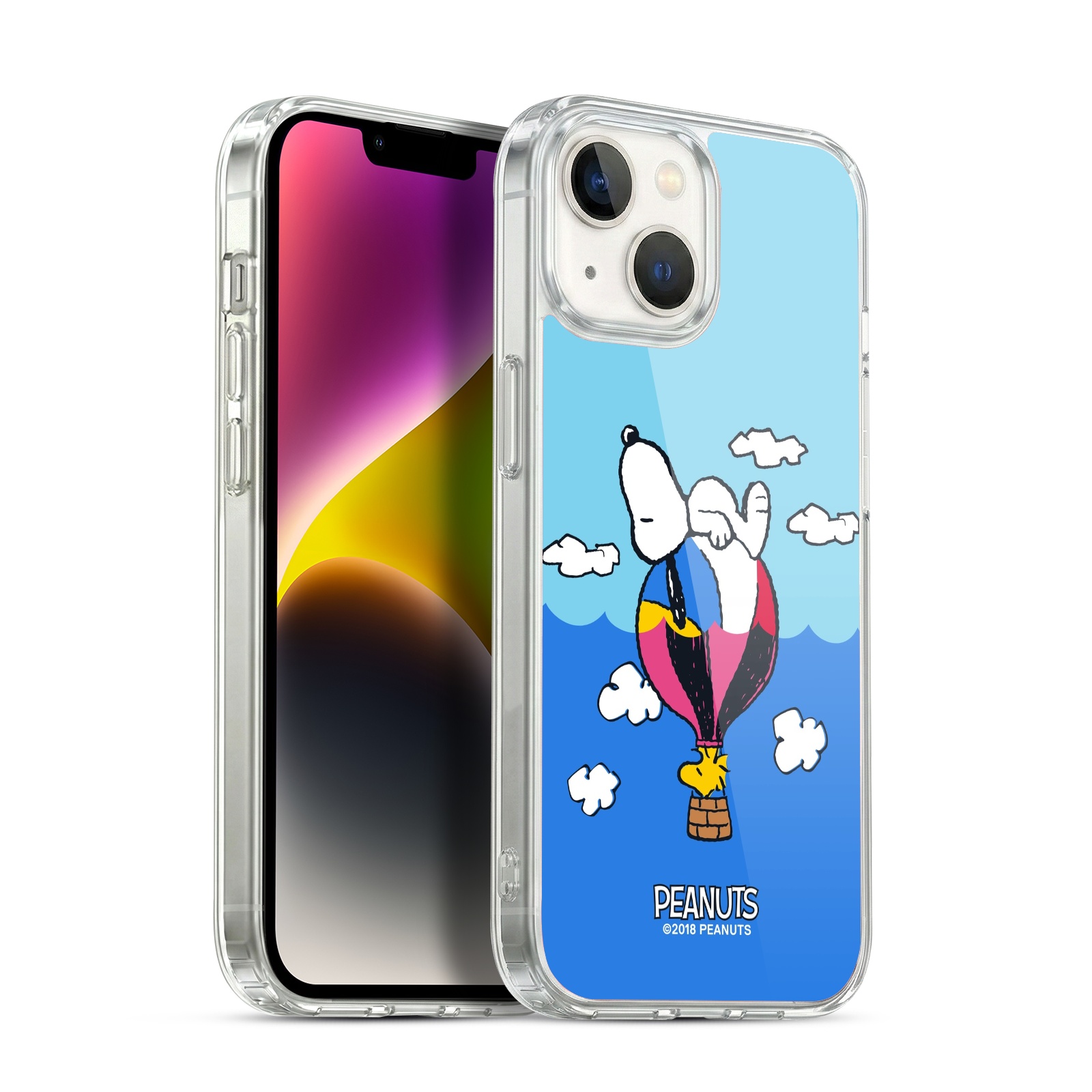 Snoopy & Woodstock Balloon Hybrid MagSafe Case for iPhone 14
