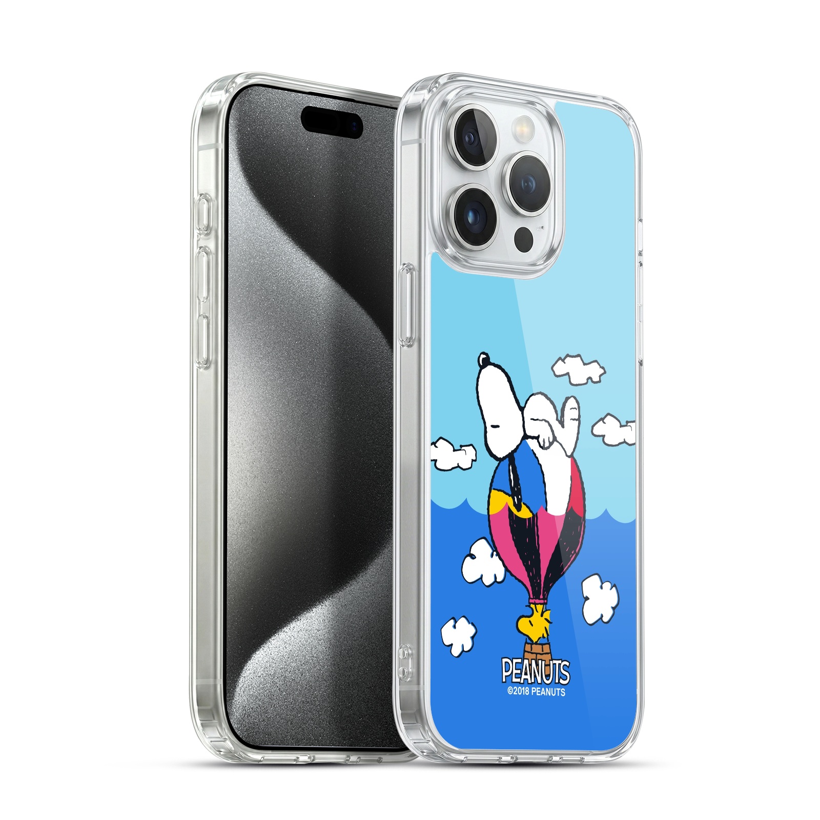 Snoopy & Woodstock Balloon Hybrid MagSafe Case for iPhone 15 Pro Max