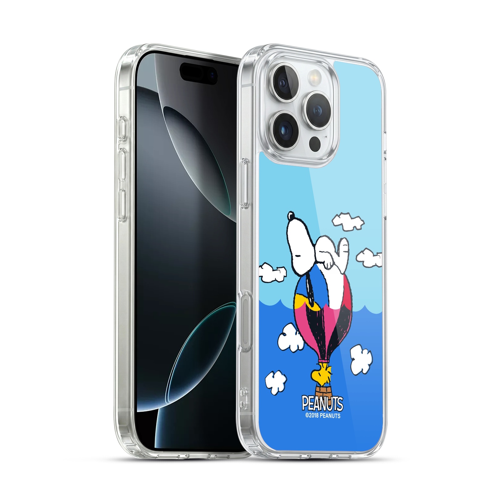 Snoopy & Woodstock Balloon Hybrid MagSafe Case for iPhone 16 Pro Max