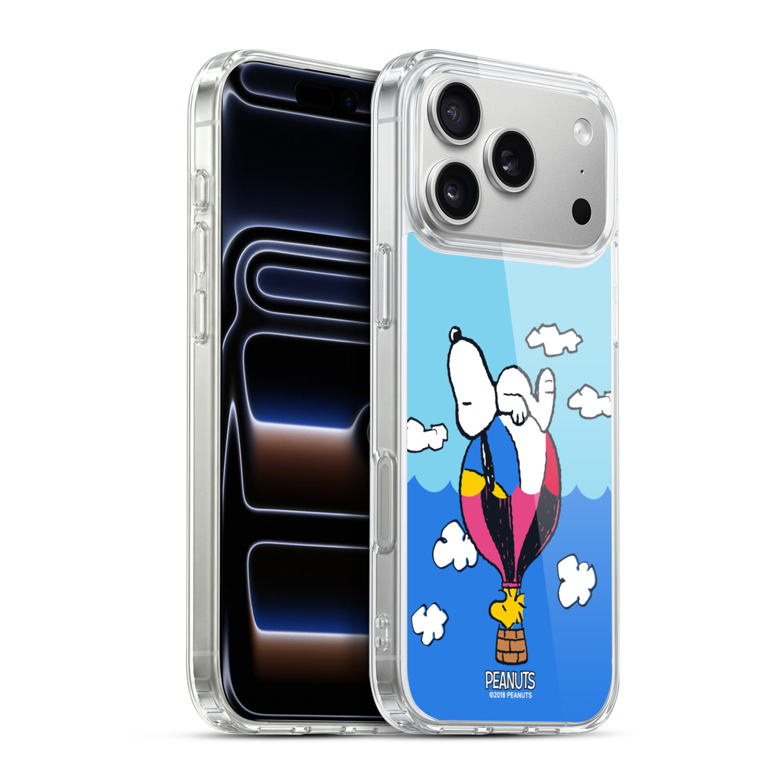 Snoopy & Woodstock Balloon Hybrid MagSafe Case for iPhone 17 Pro Max