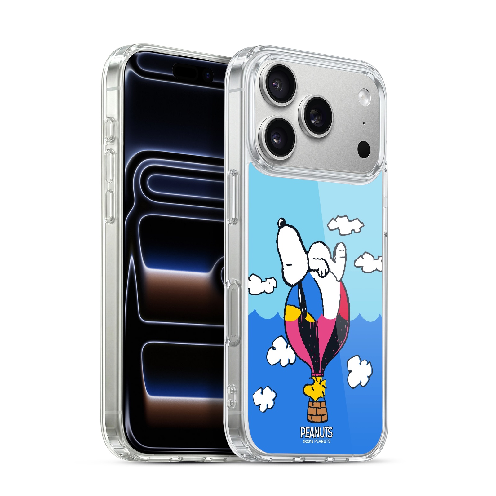 Snoopy & Woodstock Balloon Hybrid MagSafe Case for iPhone 17 Pro