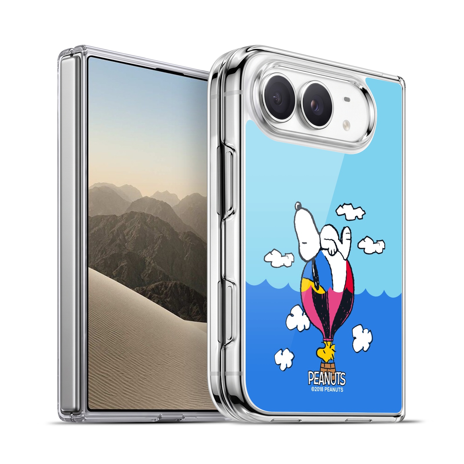 Snoopy & Woodstock Balloon Hybrid MagSafe Case for iPhone Duo