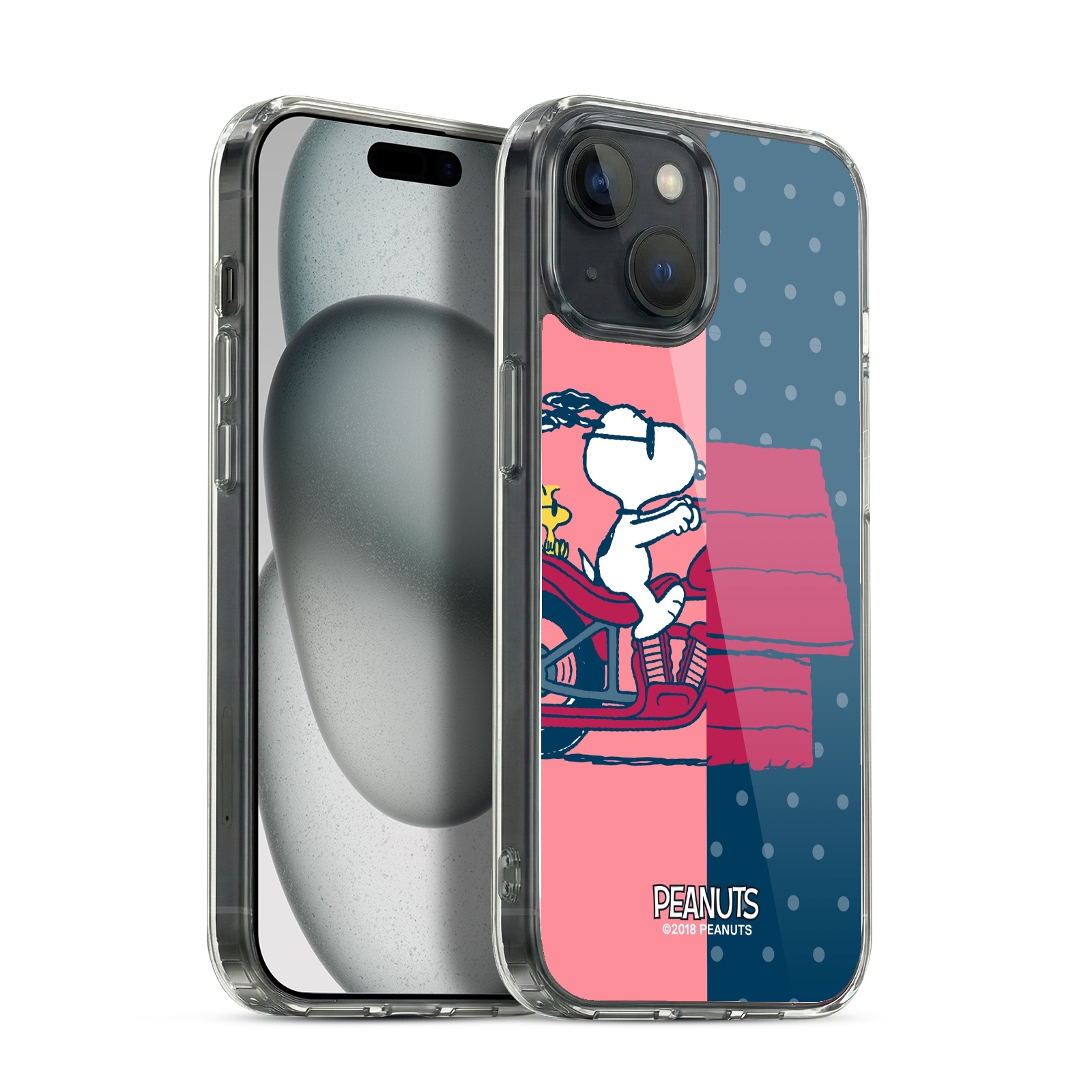 Snoopy & Woodstock Hybrid MagSafe Case for iPhone 15