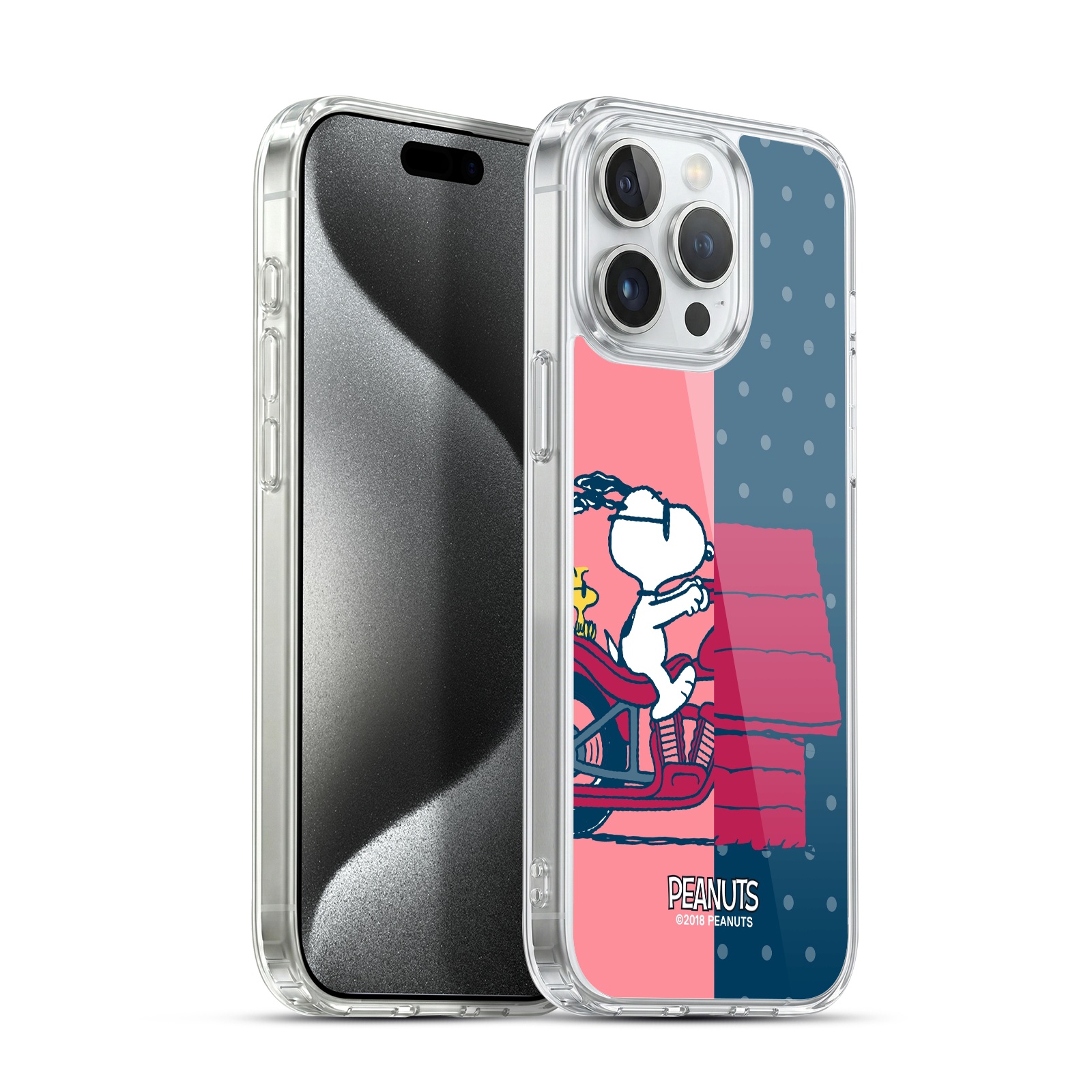 Snoopy & Woodstock Hybrid MagSafe Case for iPhone 15 Pro Max