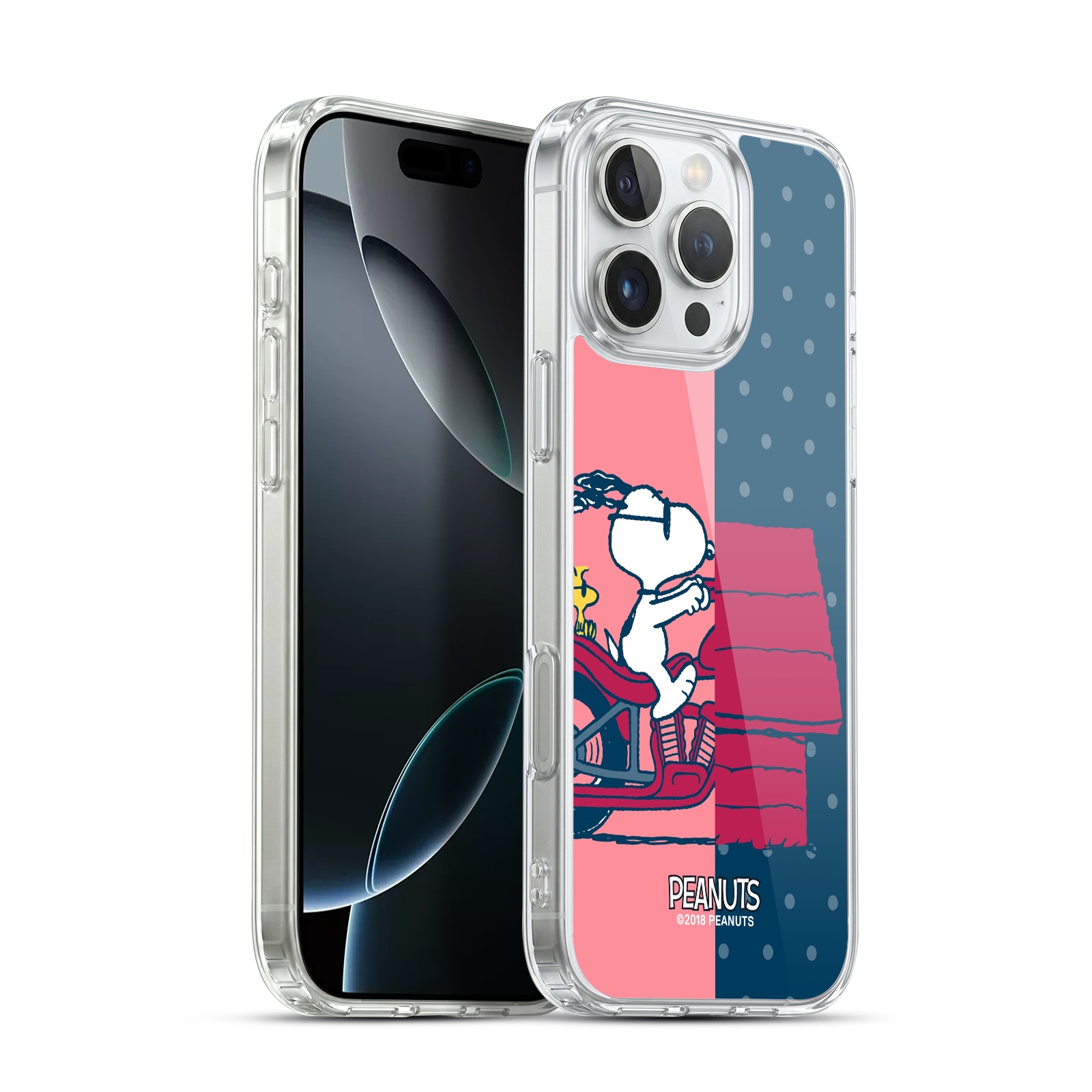 Snoopy & Woodstock Hybrid MagSafe Case for iPhone 16 Pro Max
