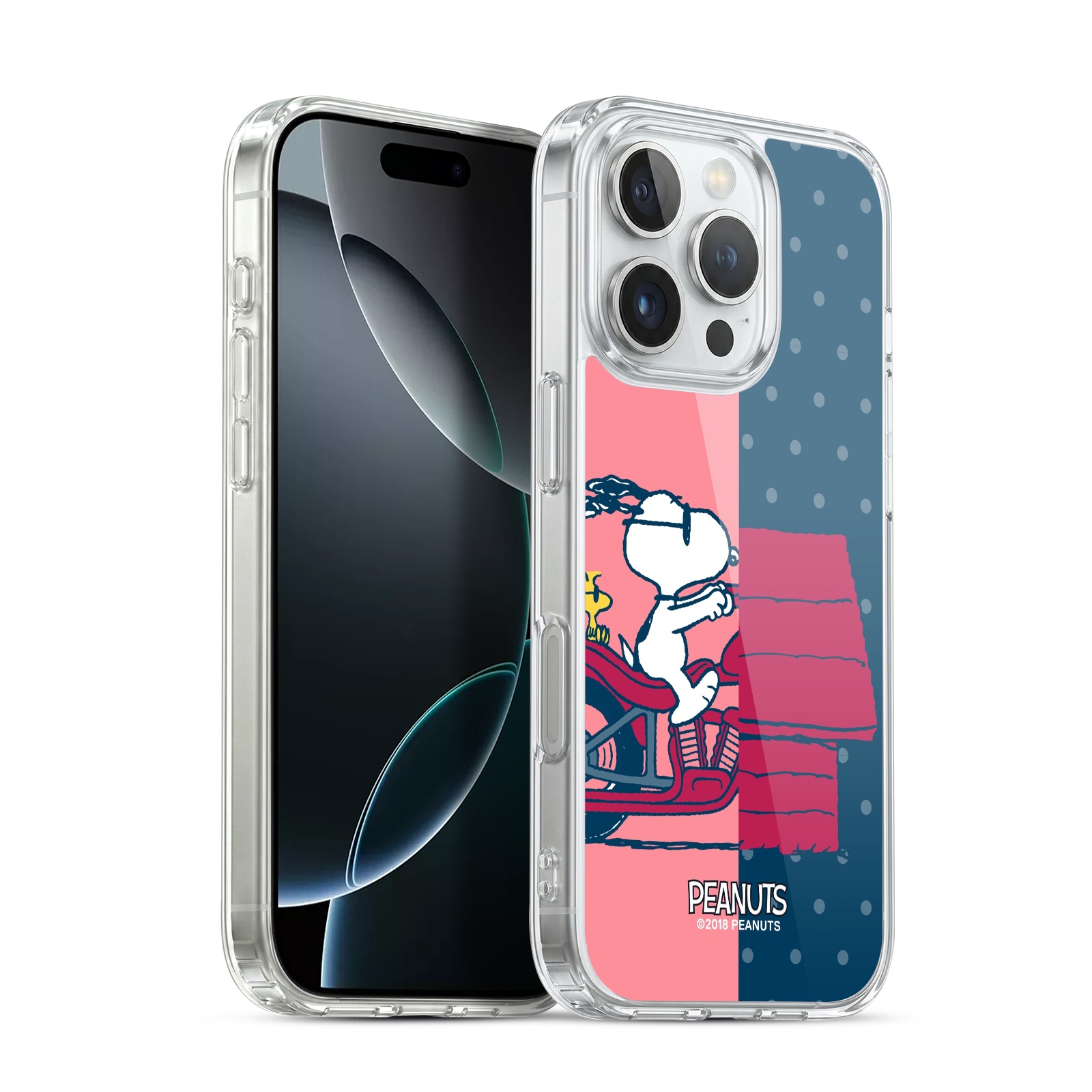 Snoopy & Woodstock Hybrid MagSafe Case for iPhone 16 Pro
