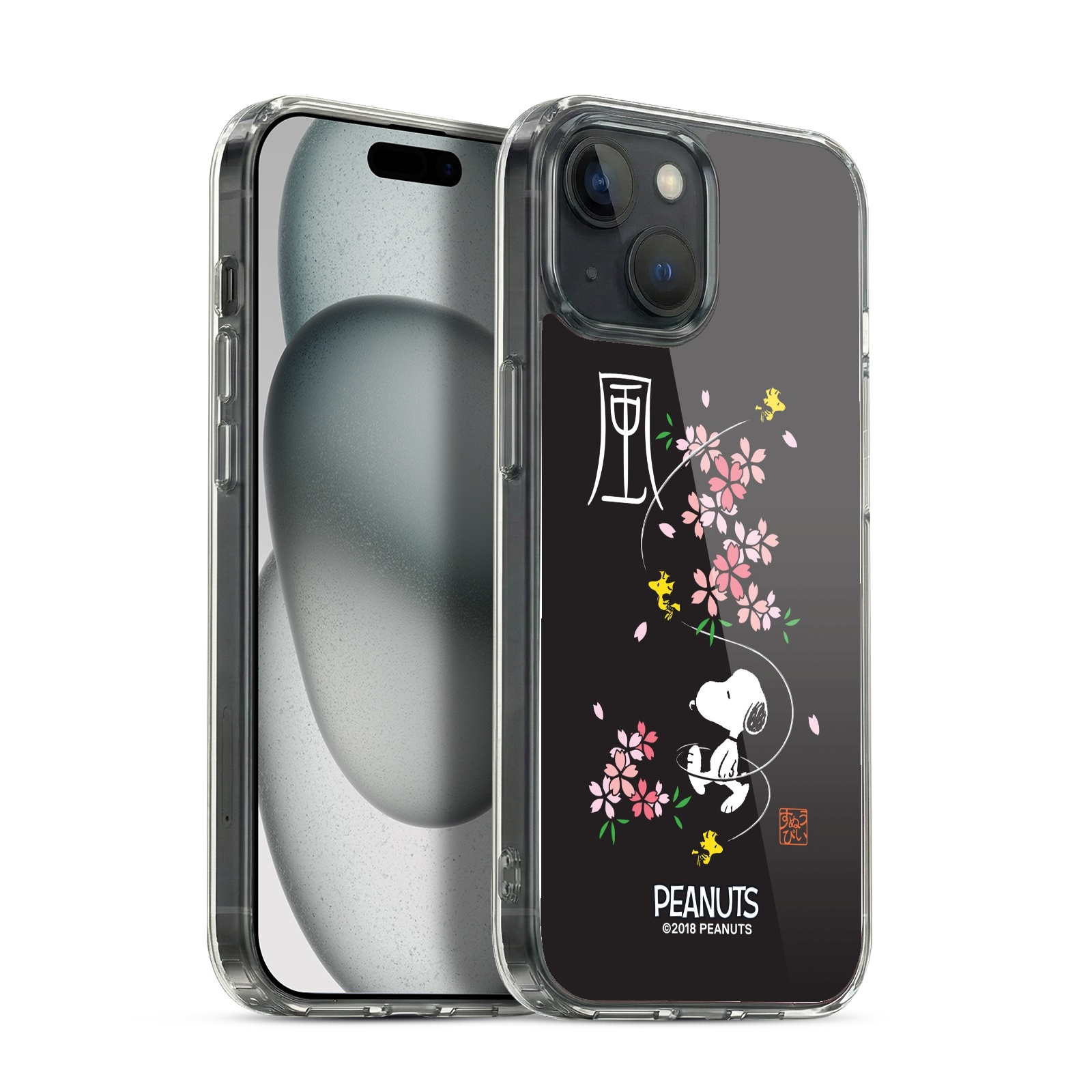 Cherry Blossoms Hybrid MagSafe Case for iPhone 15