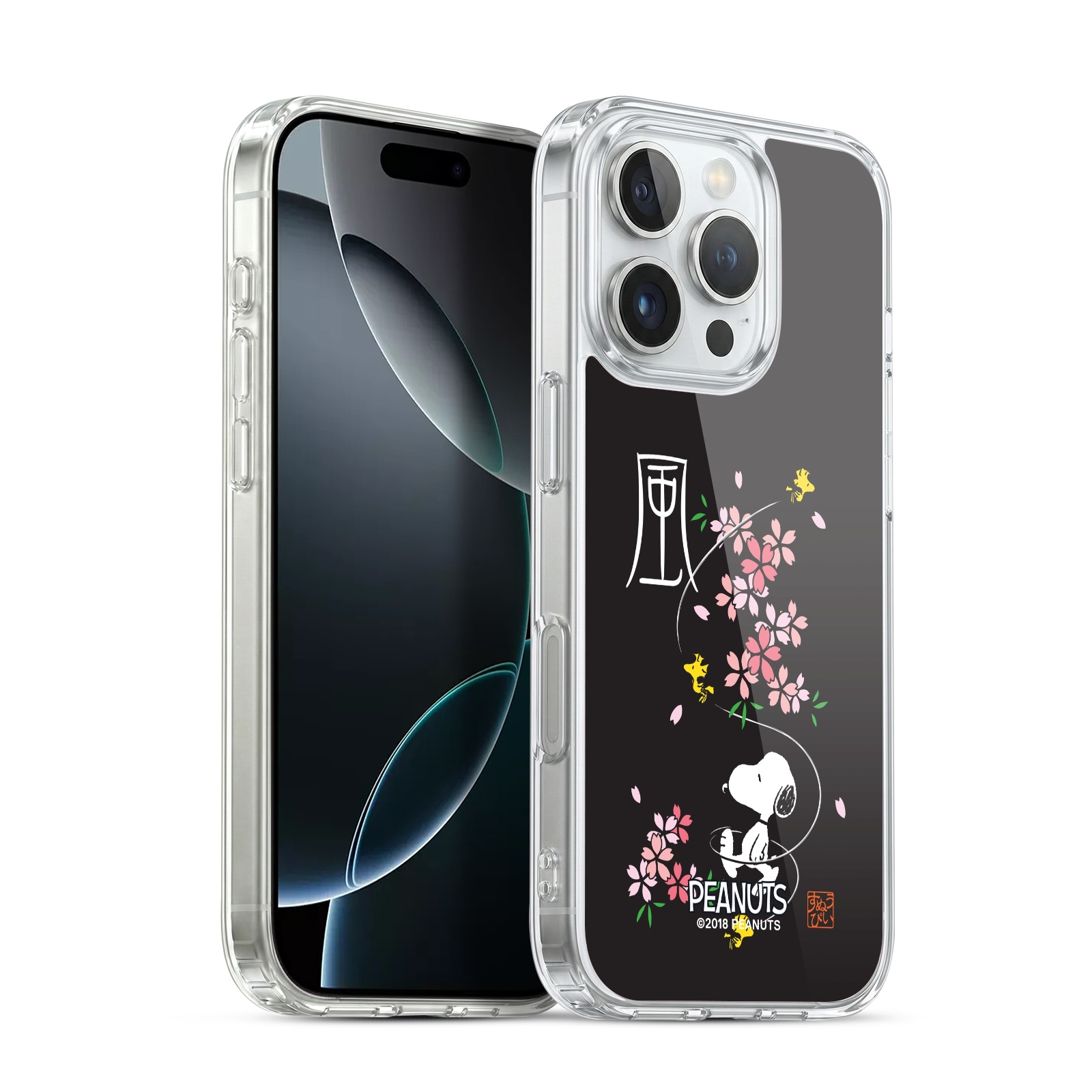 Cherry Blossoms Hybrid MagSafe Case for iPhone 16 Pro