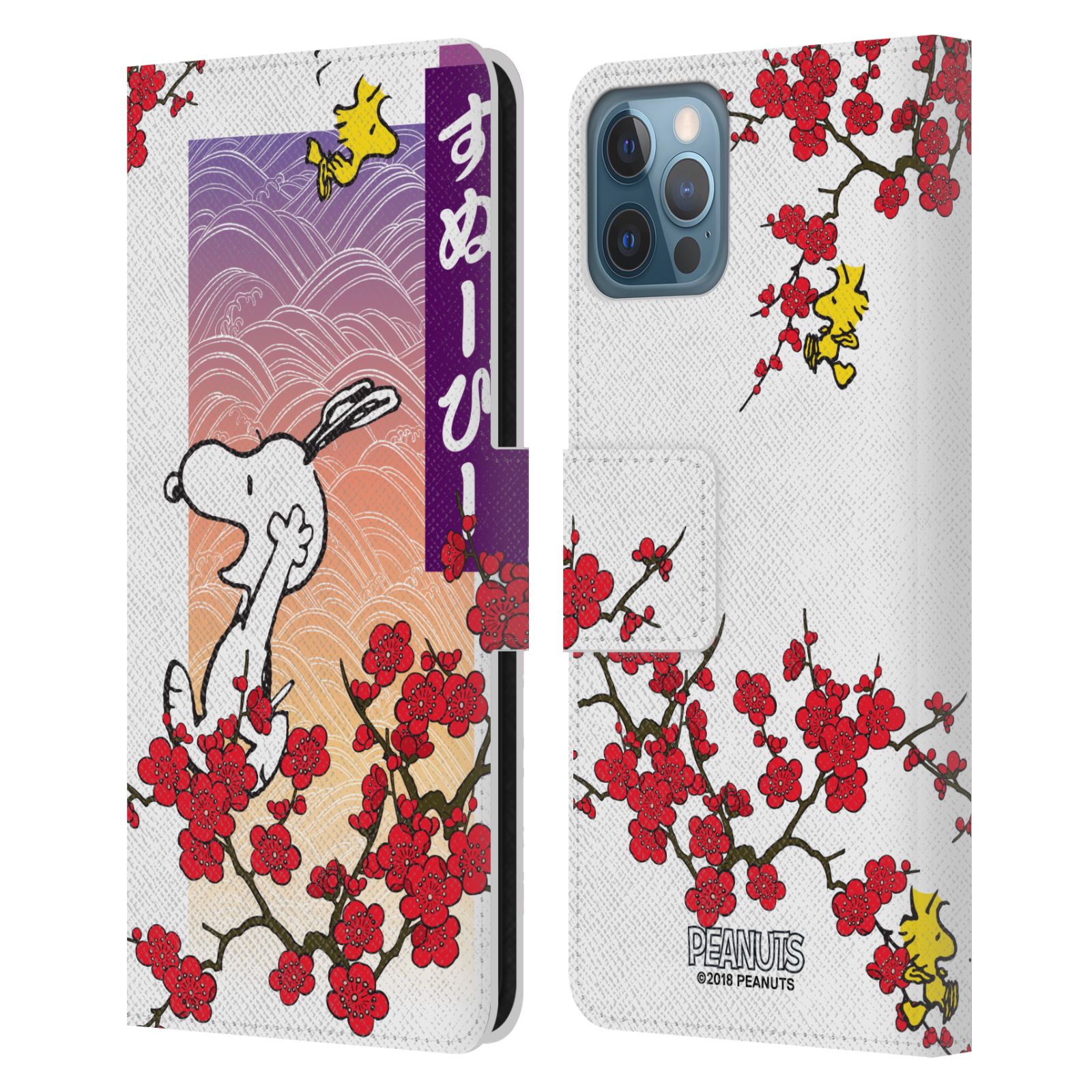 Cherry Blossoms 2 Leather Wallet Case for iPhone 12 / 12 Pro