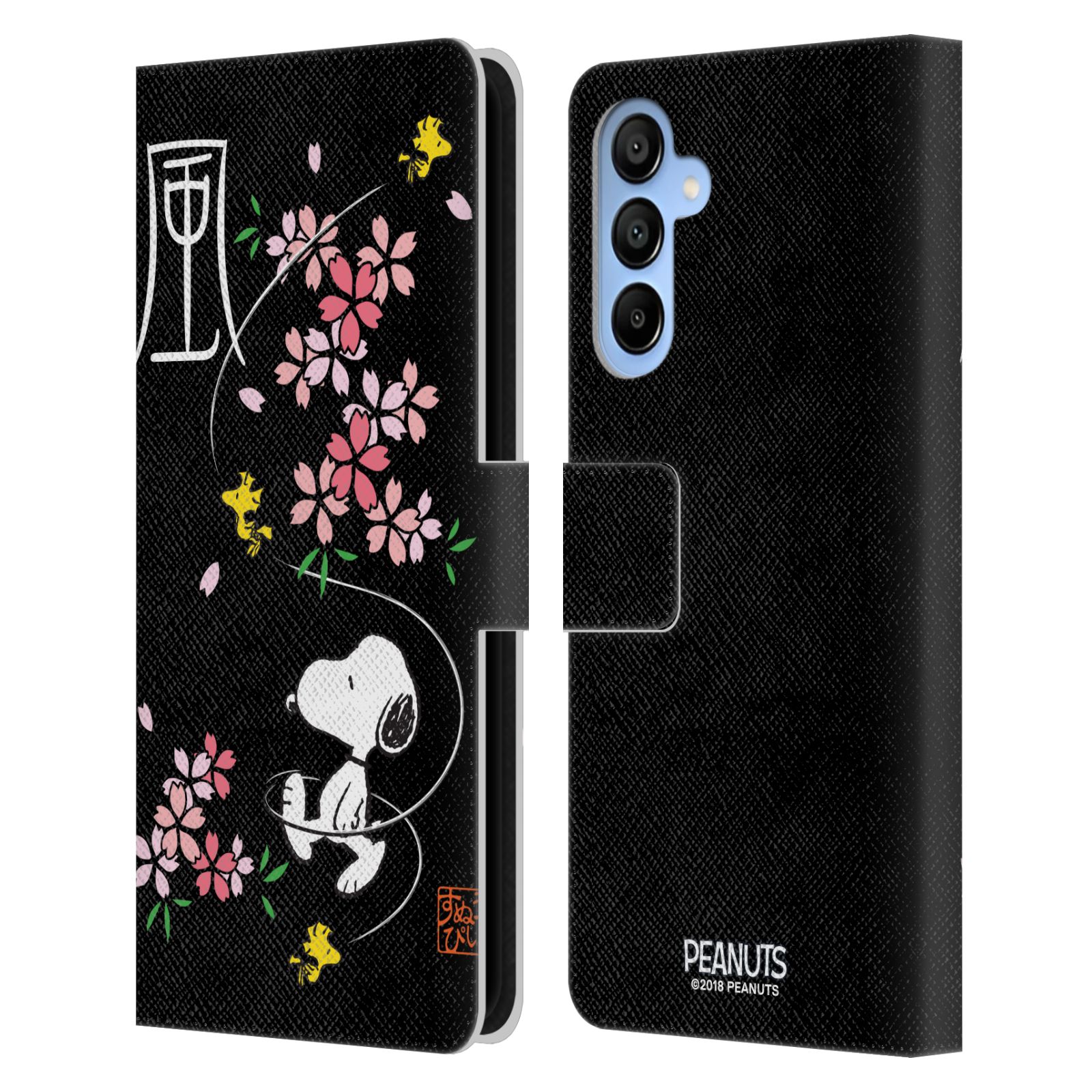 Cherry Blossoms Leather Wallet Case for Galaxy A16 5G