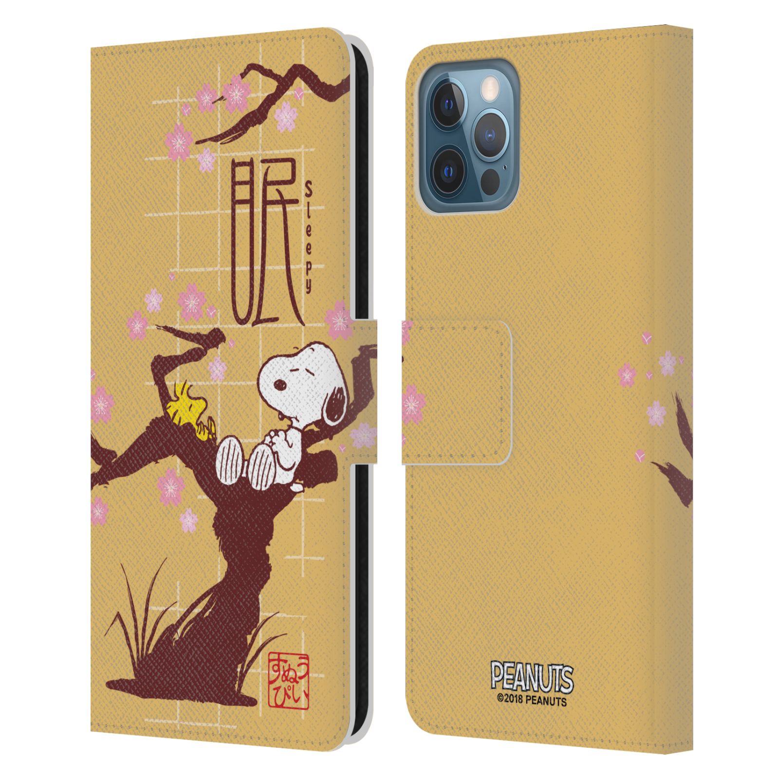 Sleepy Leather Wallet Case for iPhone 12 / 12 Pro