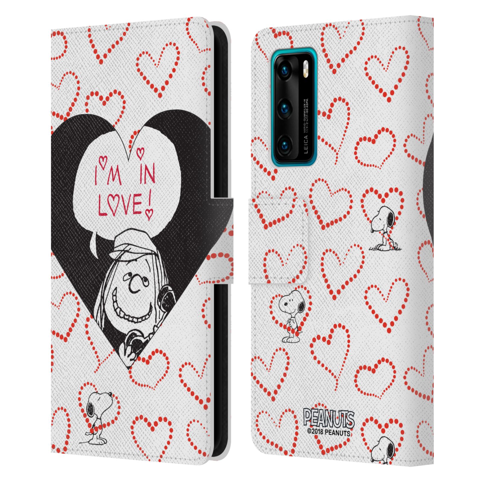 OFFICIAL PEANUTS SEALED WITH A KISS LEATHER BOOK WALLET CASE FOR HUAWEI PHONES 4 - Picture 11 of 15