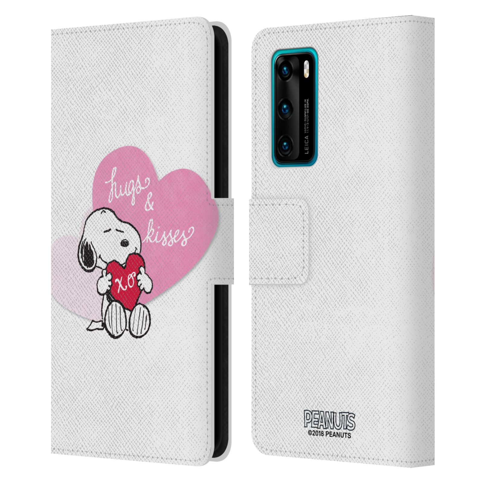 OFFICIAL PEANUTS SEALED WITH A KISS LEATHER BOOK WALLET CASE FOR HUAWEI PHONES 4 - Picture 13 of 15